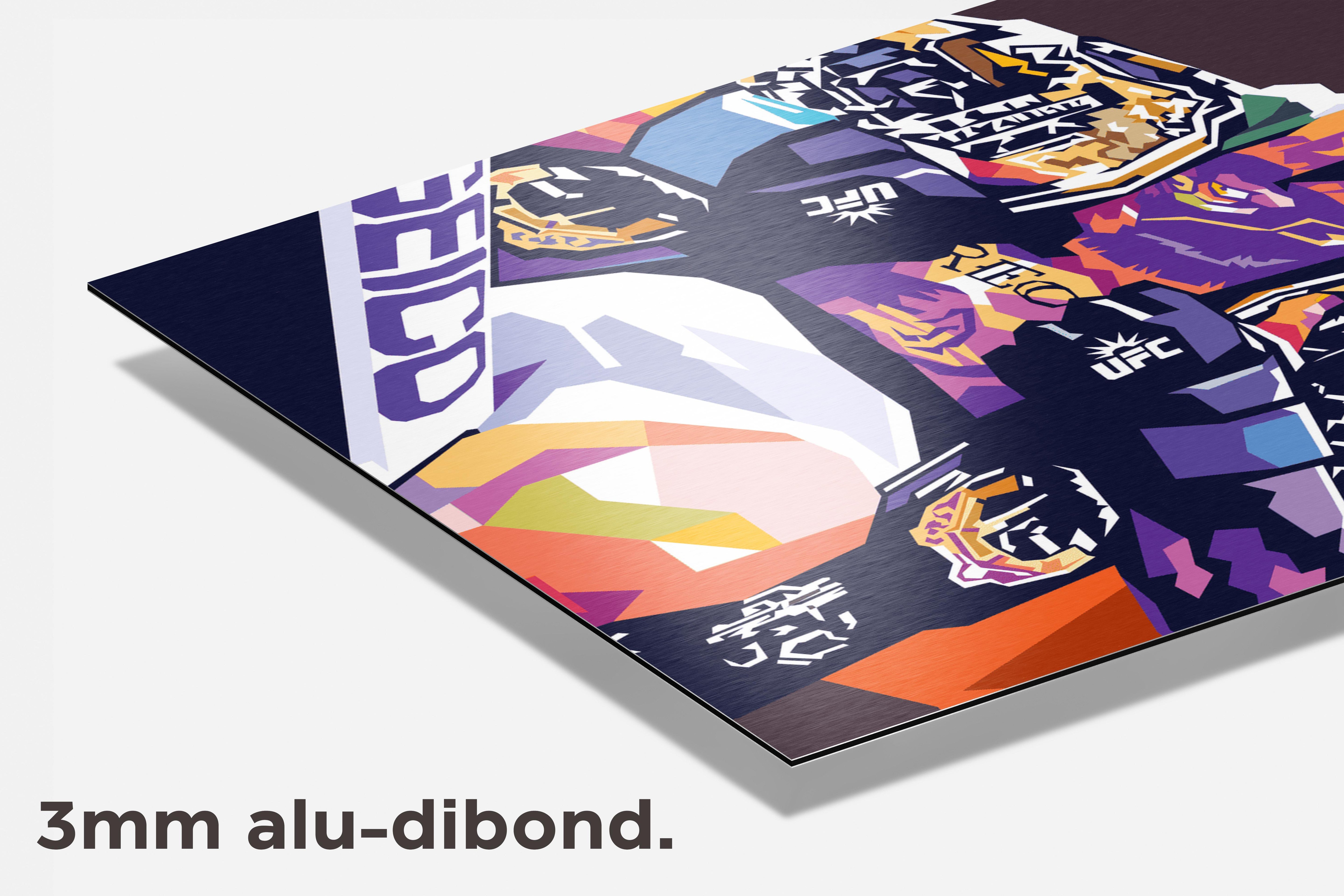 Conor McGregor dibond detail