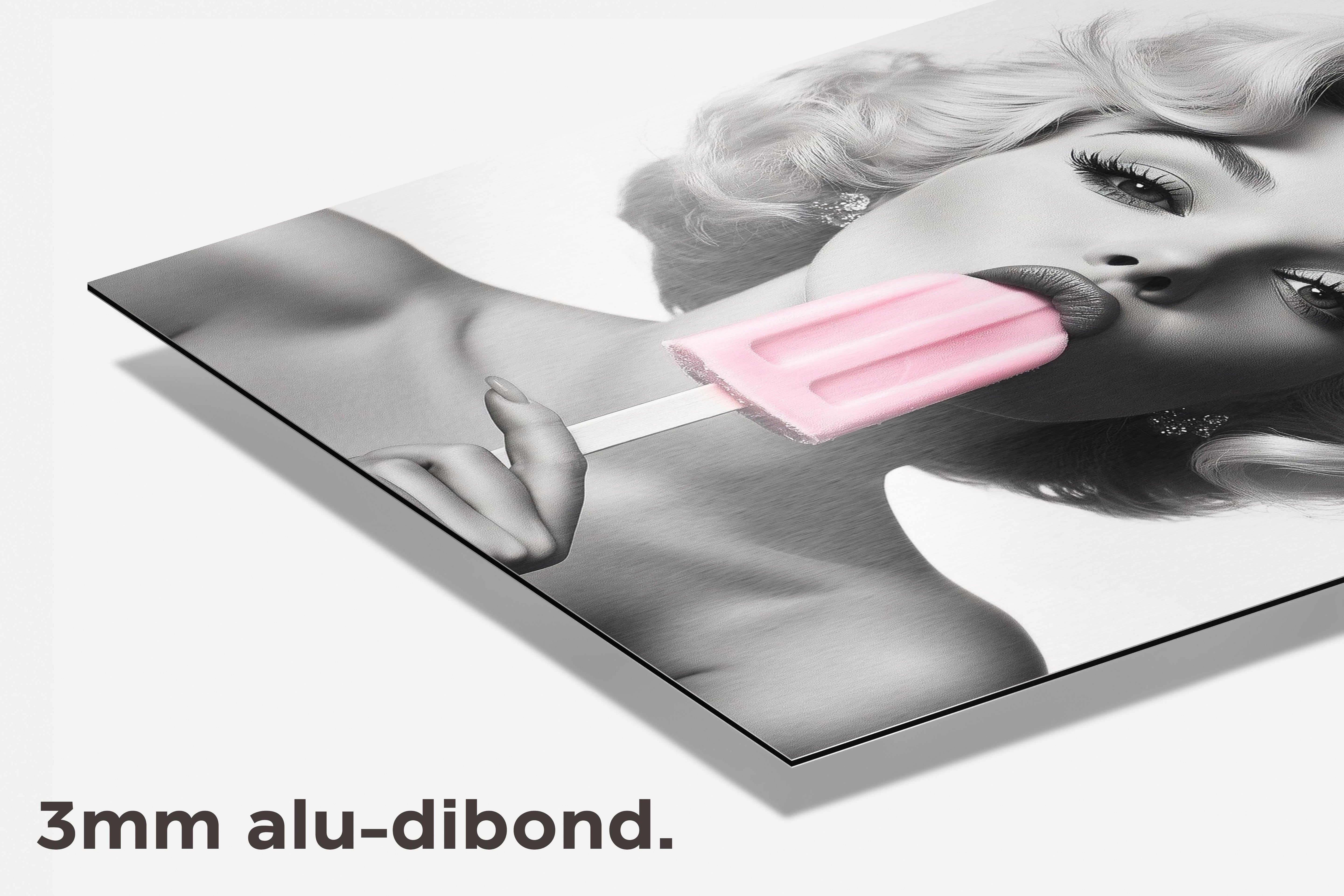 Vrouw IJslolly dibond detail