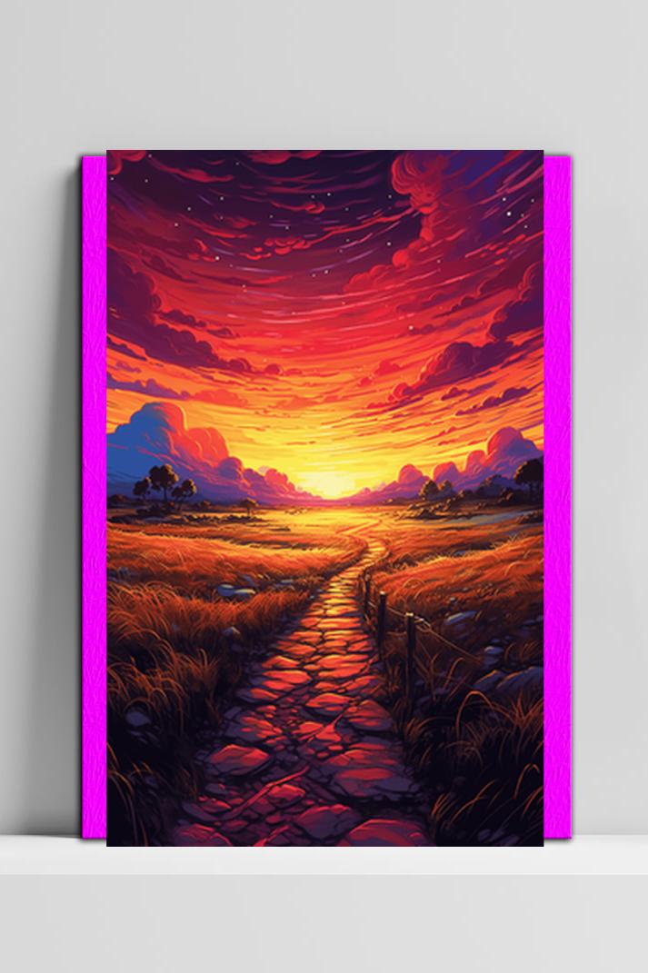 Kleur Vallei op 3mm aluminium dibond