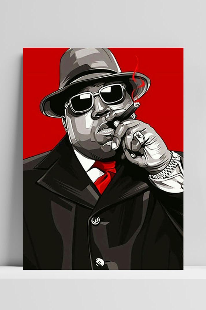 Biggie Sigaar op 3mm aluminium dibond