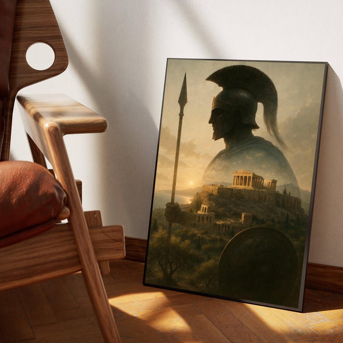 Spartan Warrior Ancient Greece poster sfeerbeeld 1