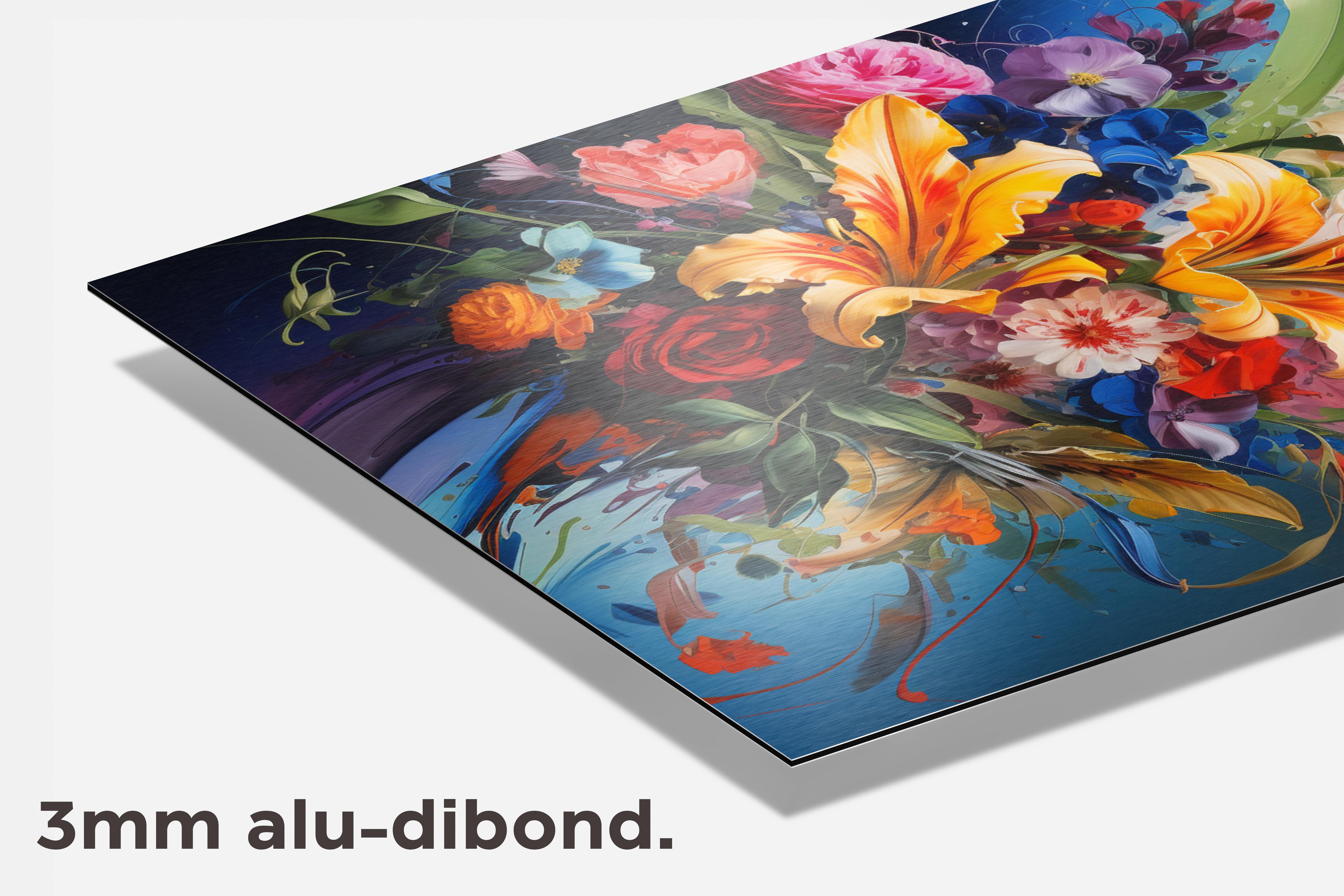 Bloemstuk dibond detail
