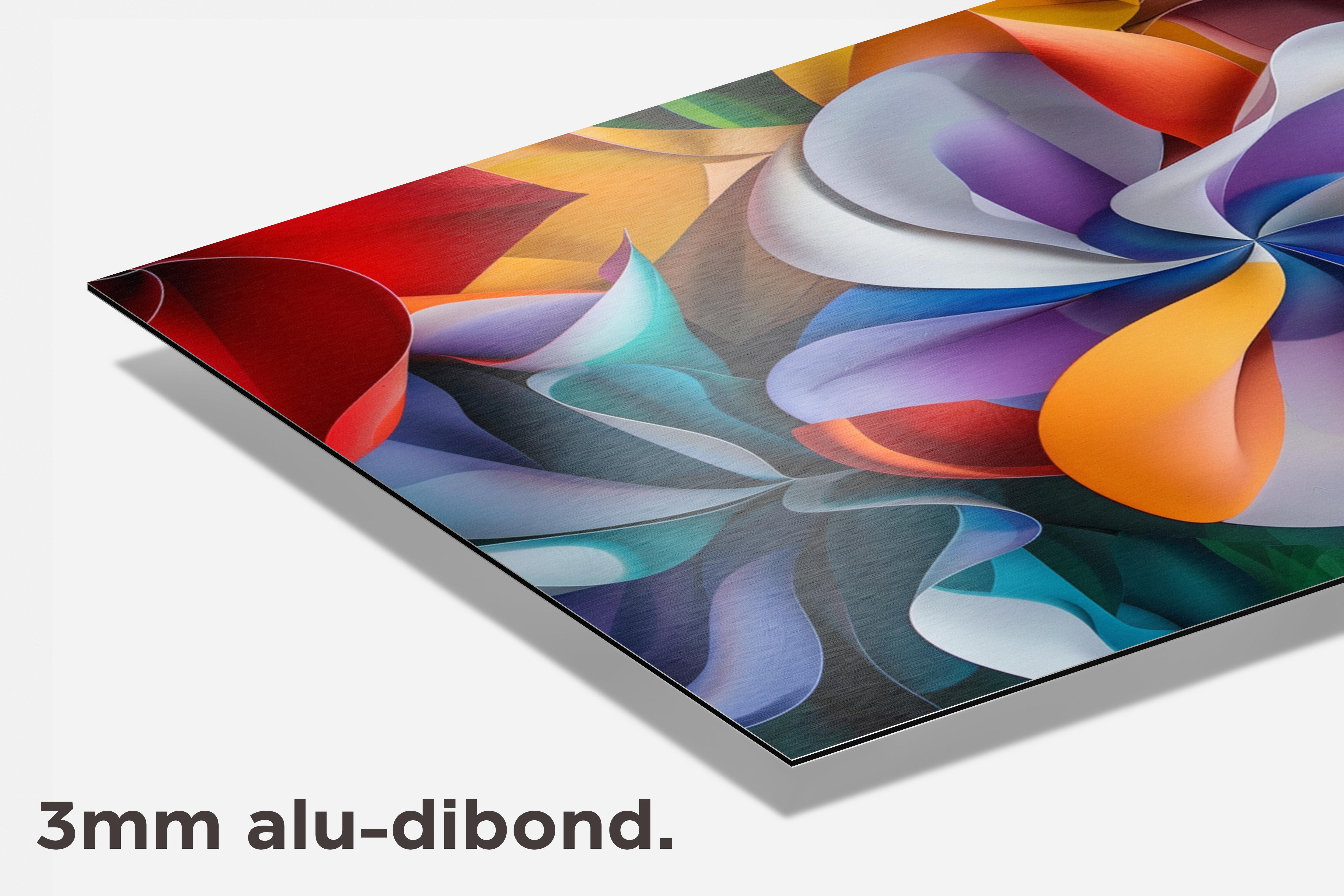 Bloem Kunst Kleurrijk dibond detail