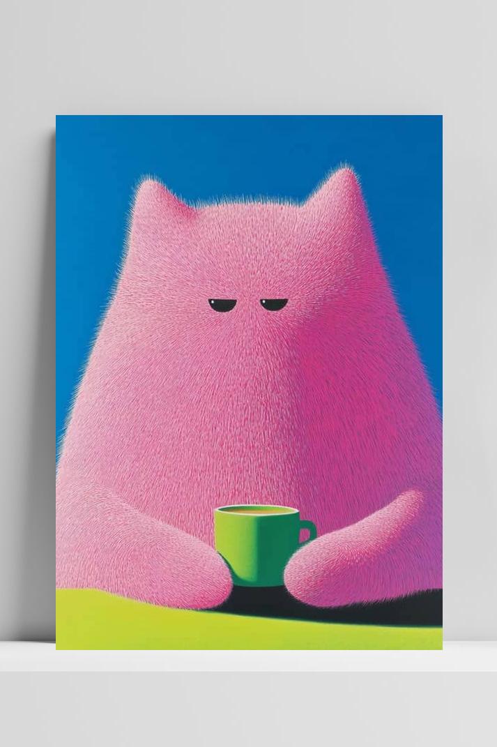 Wezentje Koffie op 3mm aluminium dibond