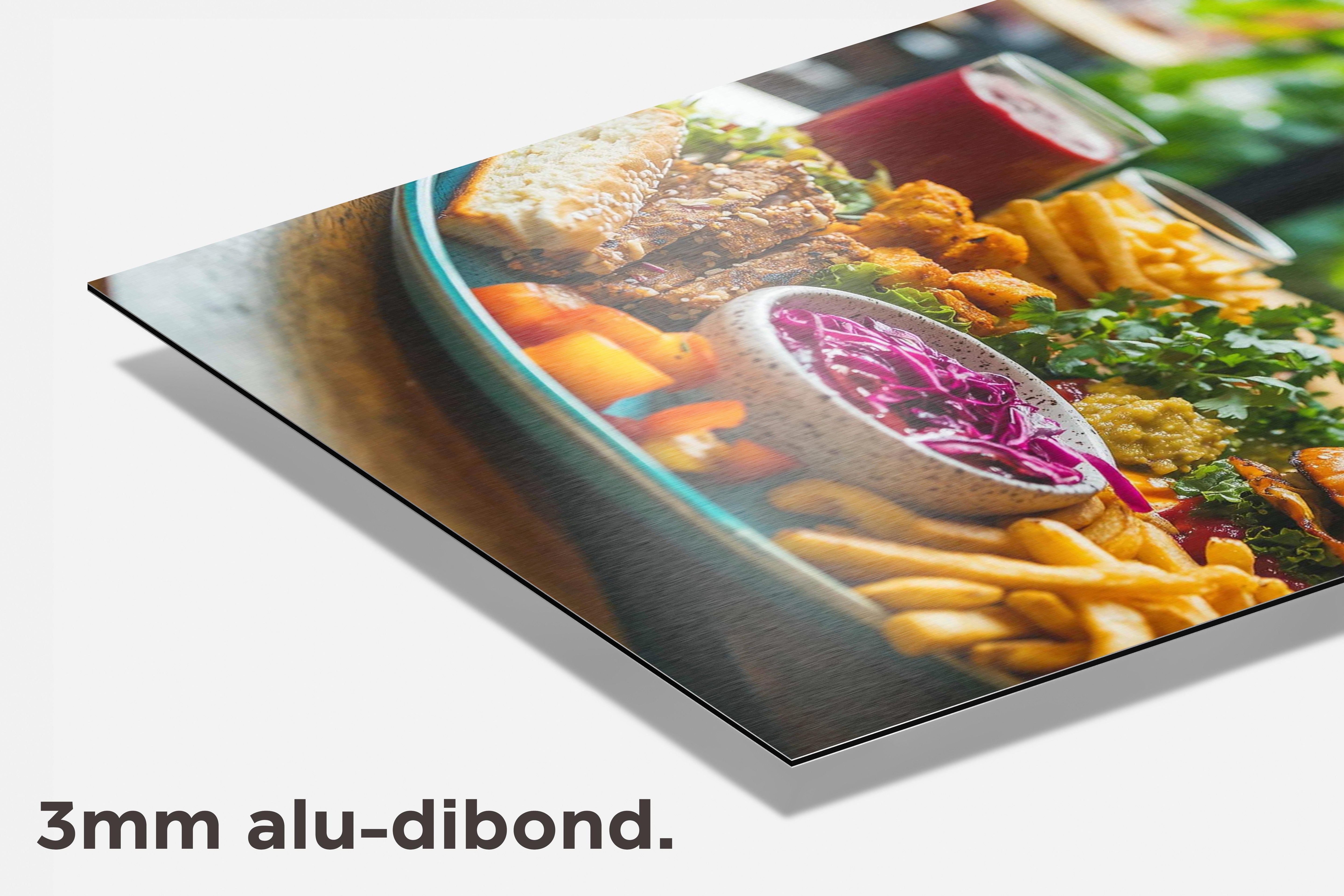 Veganistisch dibond detail