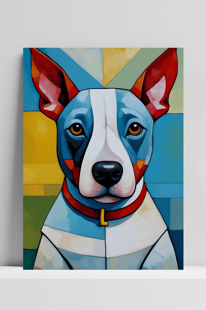 Terrier op 3mm aluminium dibond