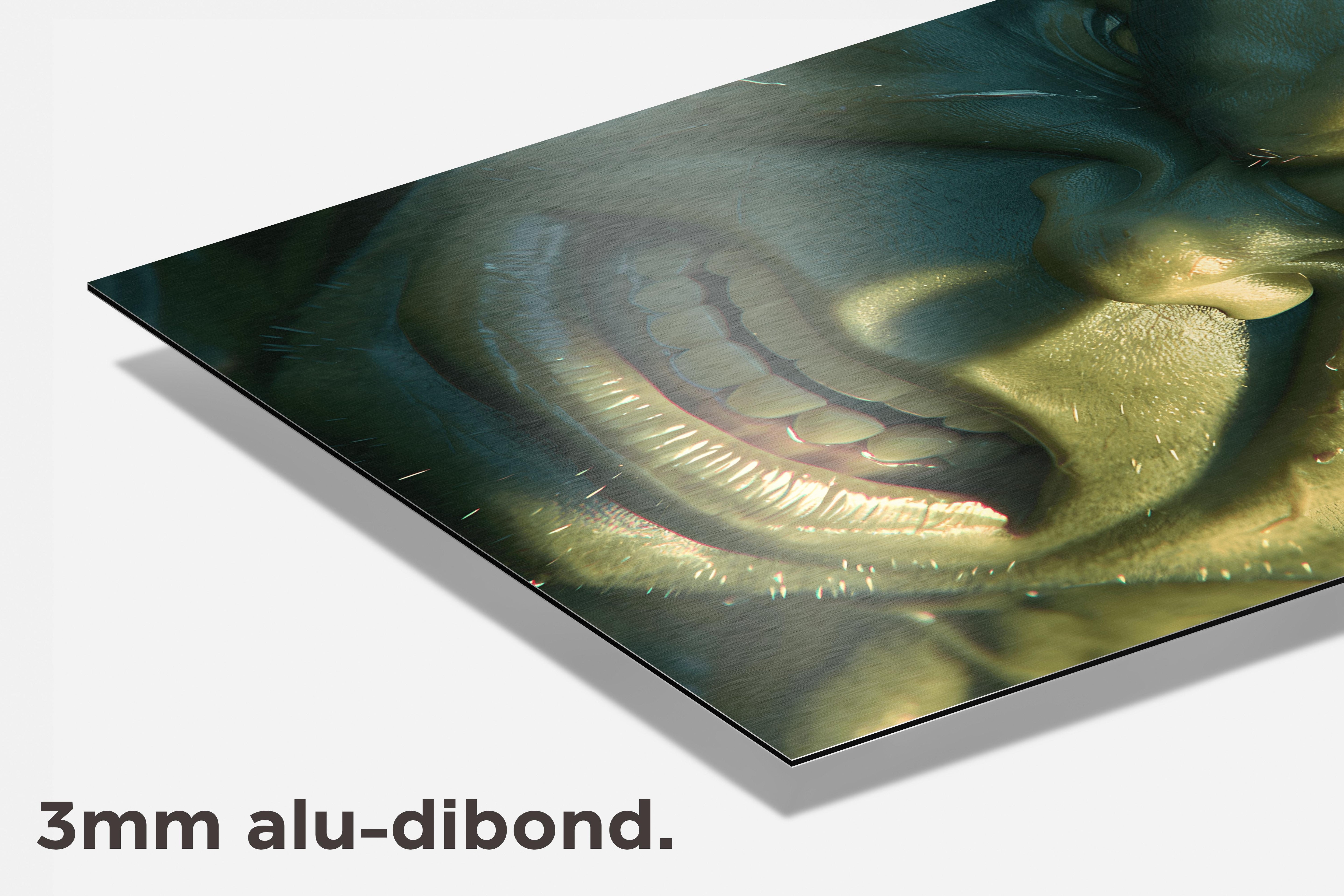 Hulk Face dibond detail