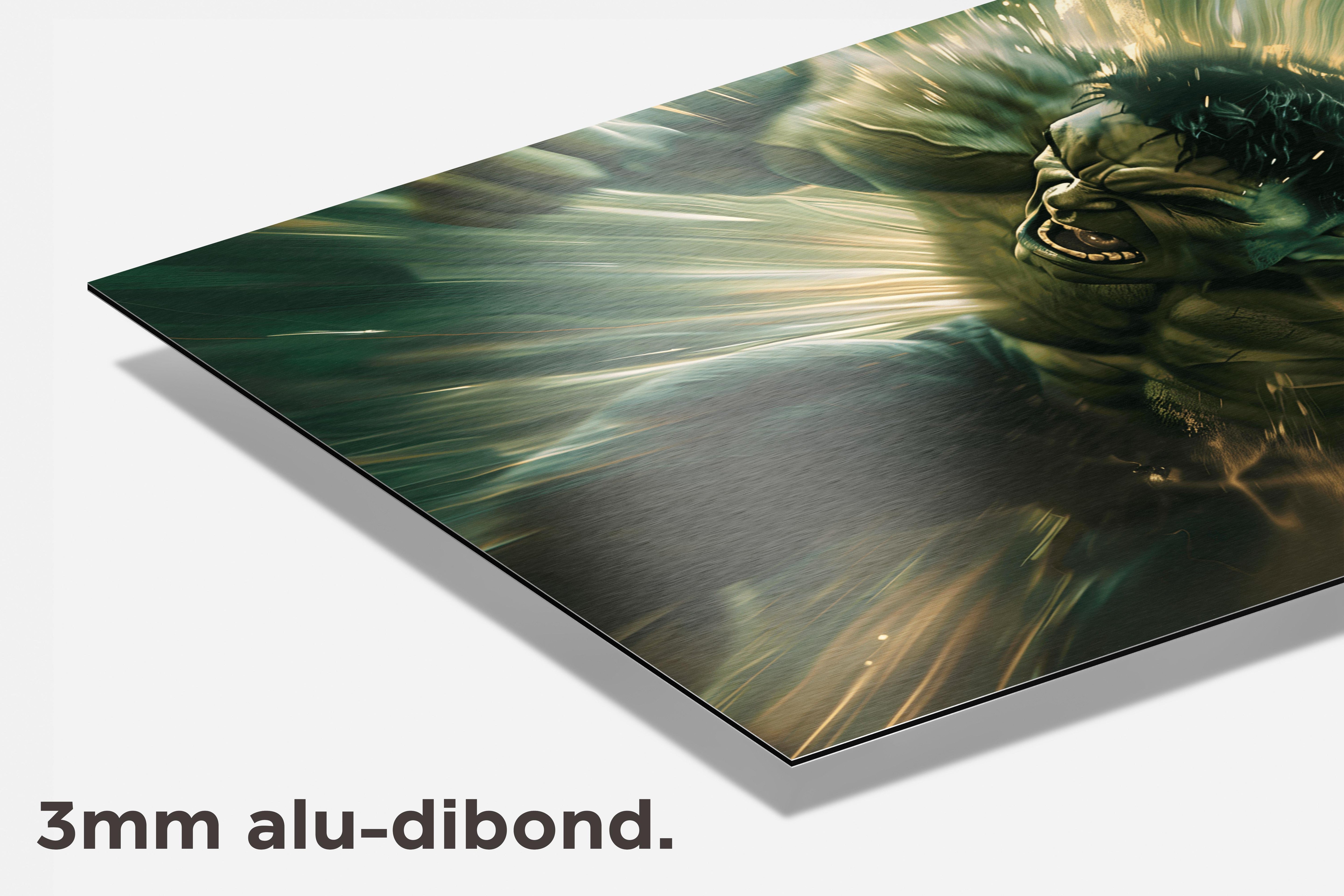 Hulk Actie dibond detail