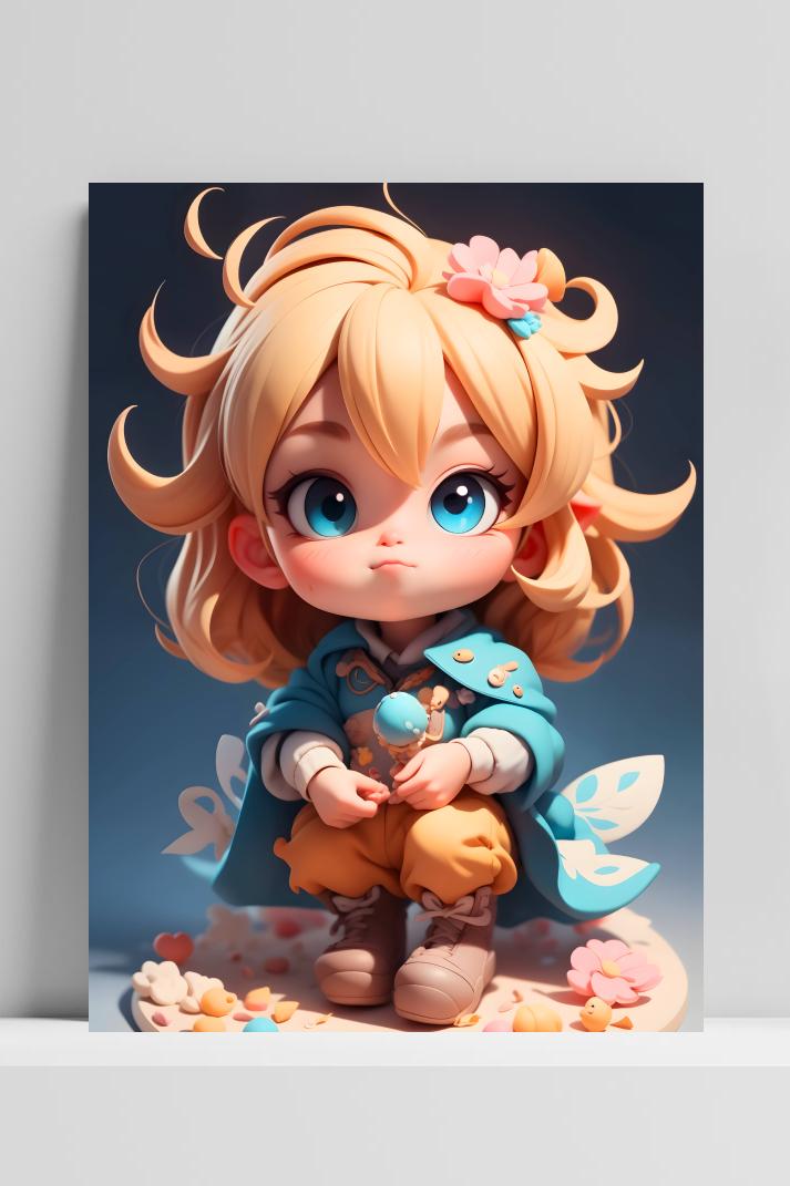 Schattig Meisje op 3mm aluminium dibond
