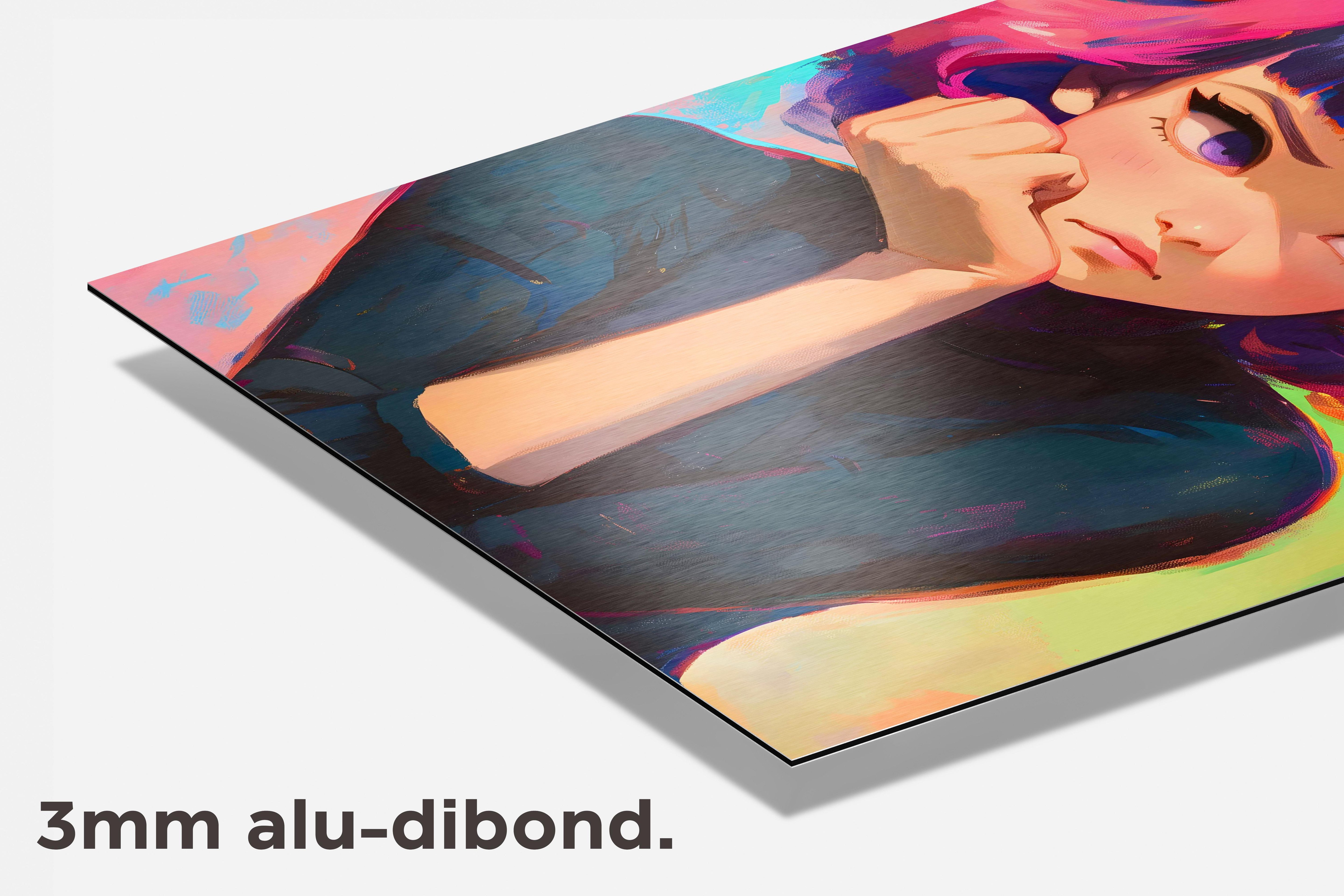 Vos Meisje dibond detail