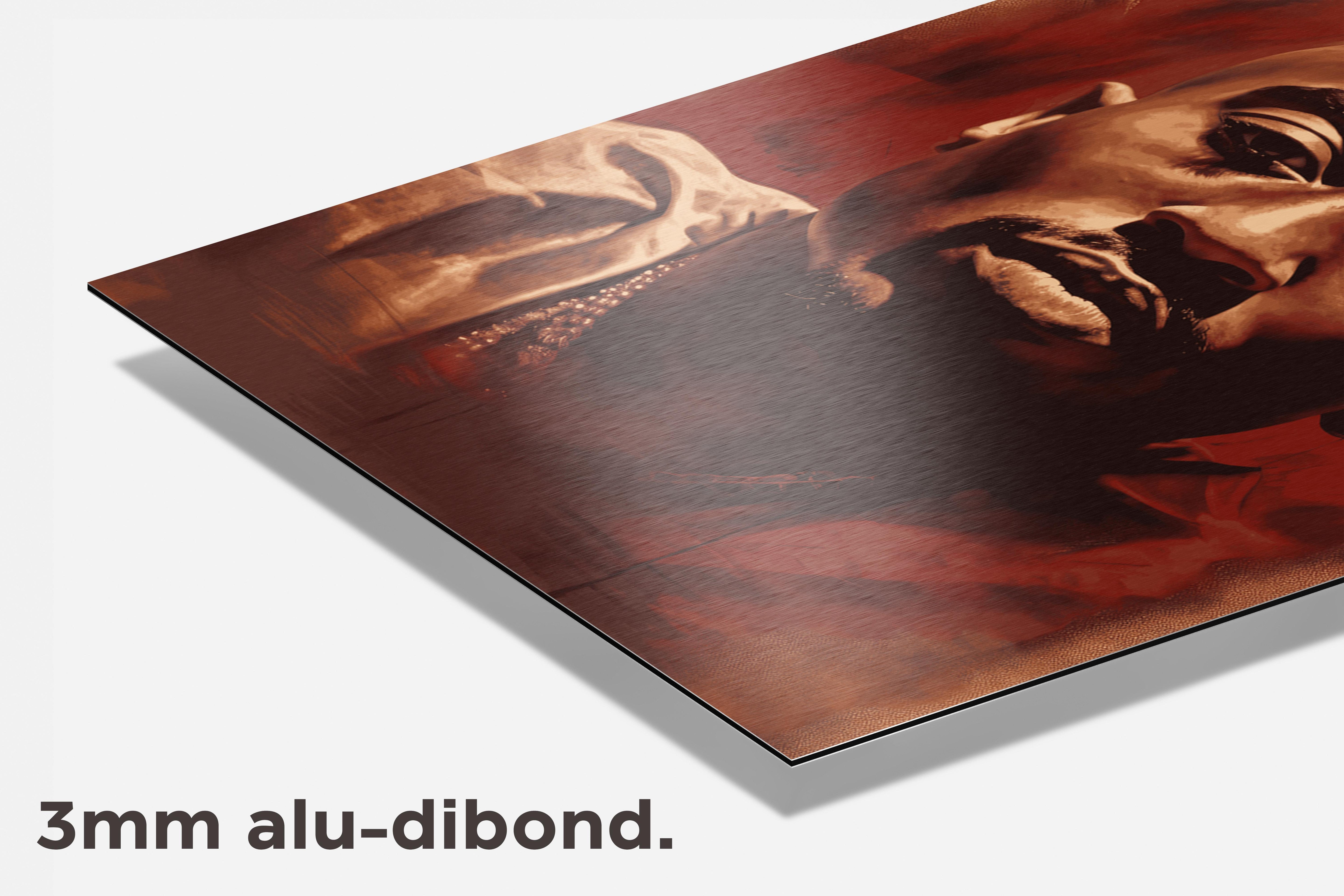 2Pac Tupac dibond detail