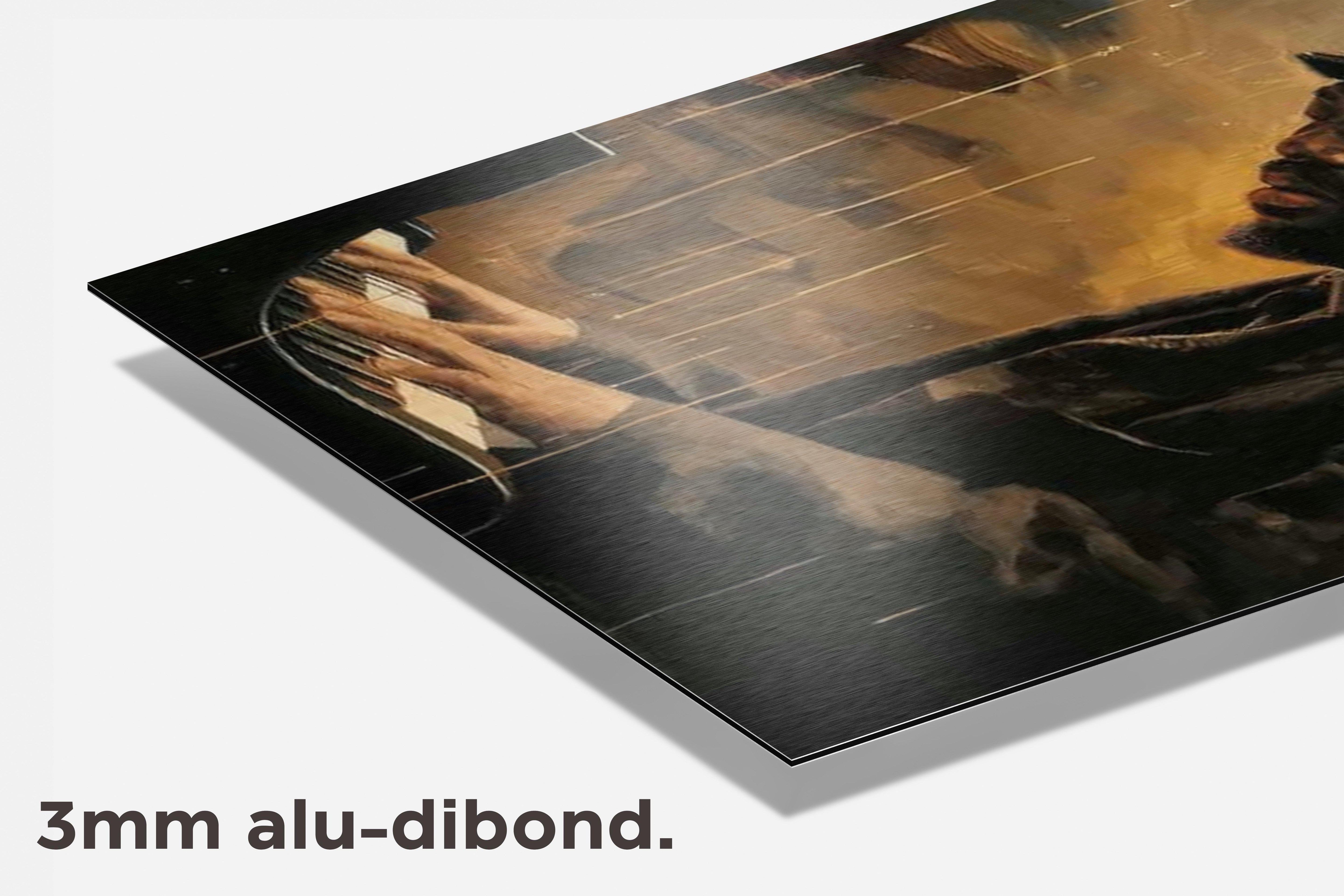 Marvin Gaye dibond detail
