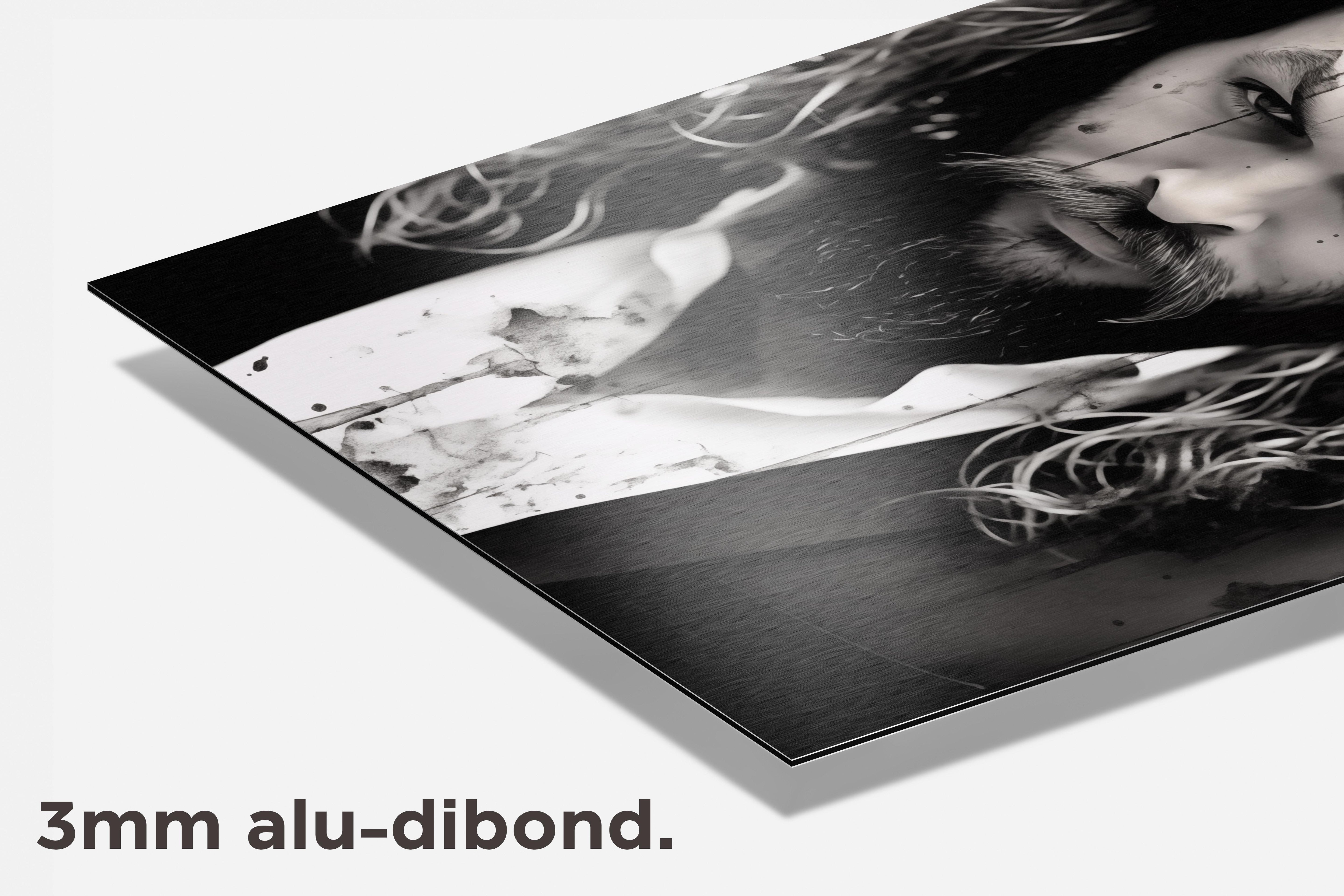 Jason Momoa dibond detail