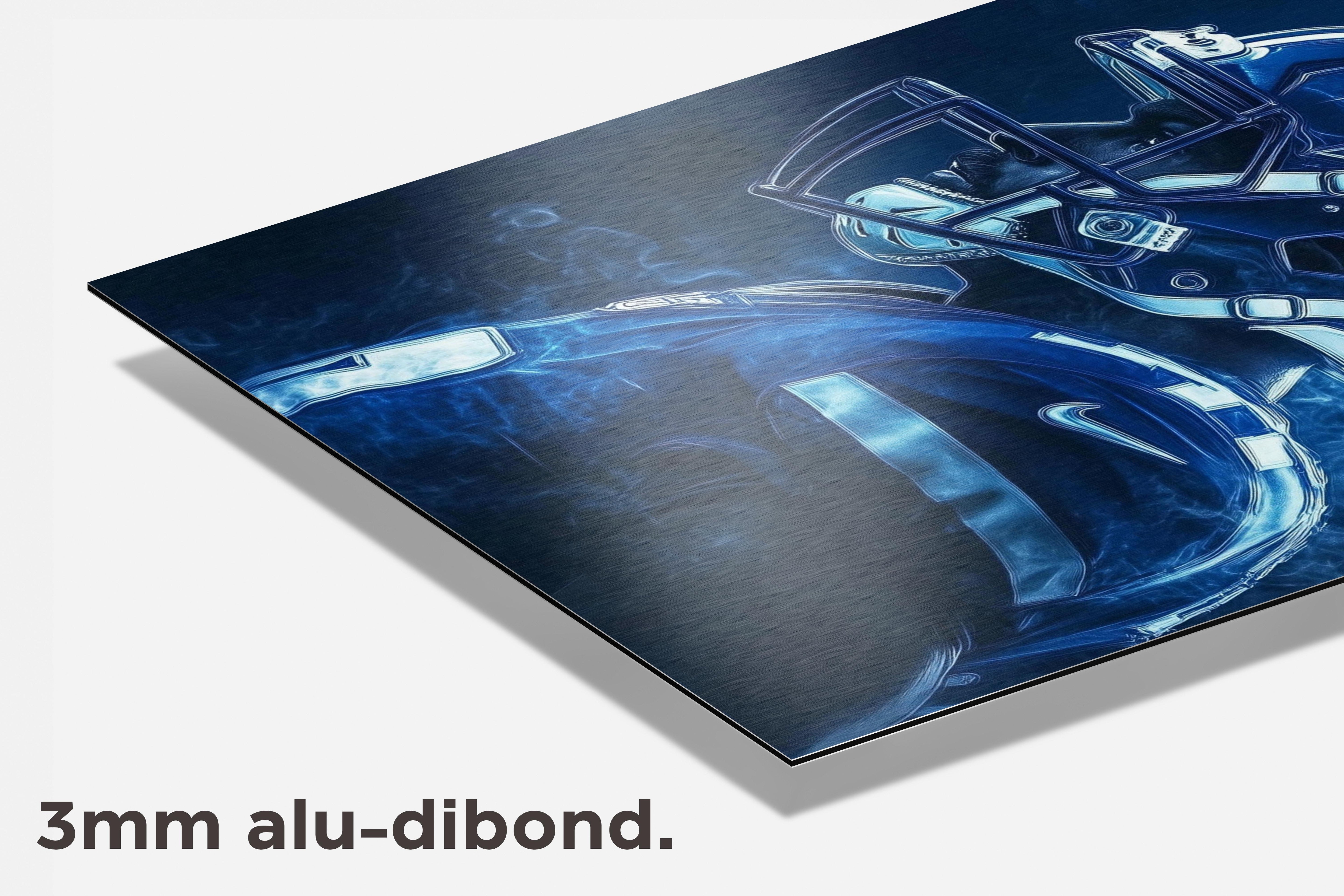 American Football Dallas dibond detail