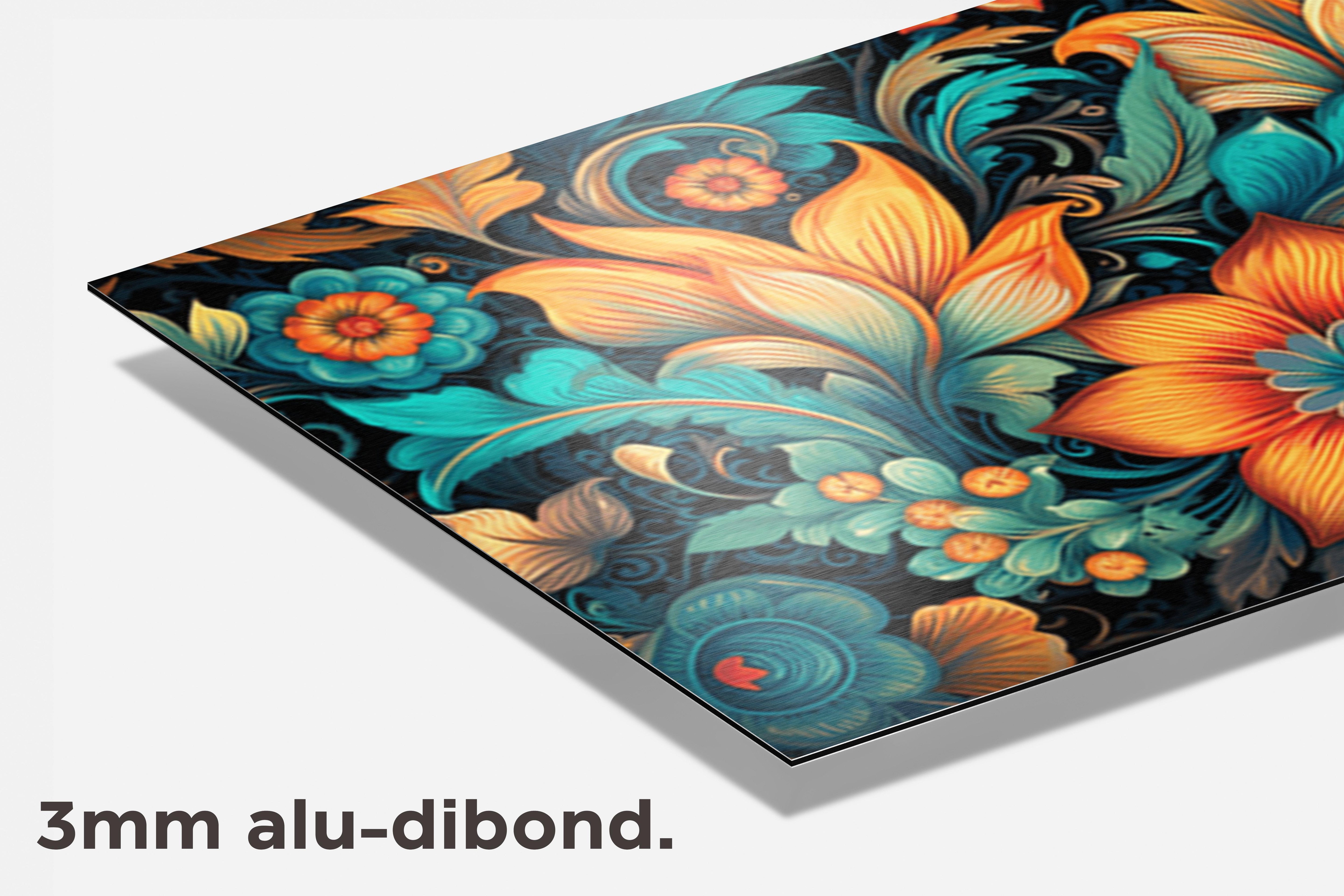 Bloemenposter dibond detail