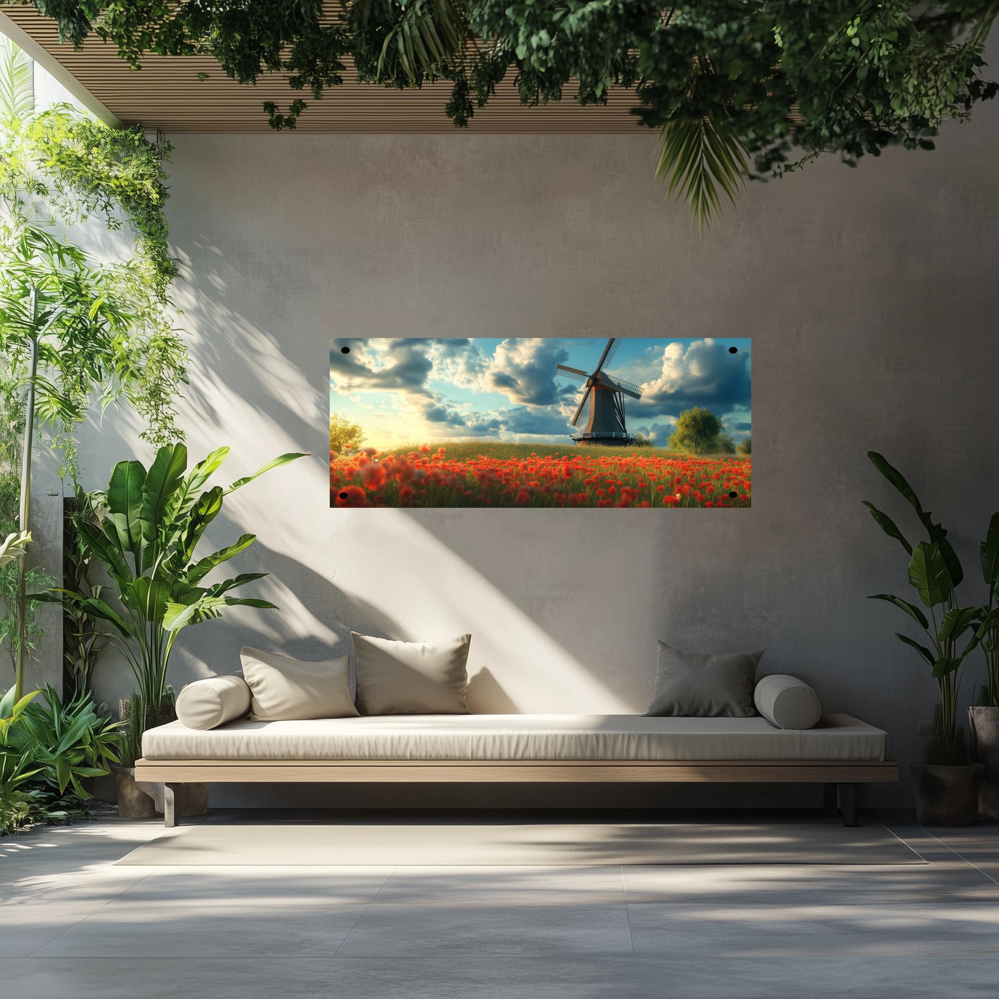 Tuinposter Nederland Windmolen sfeerbeeld 4