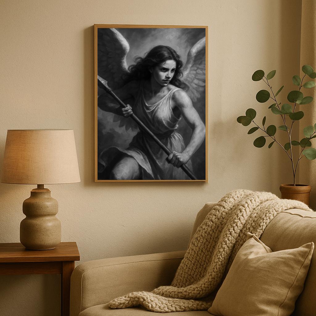 Angel Warrior B&W poster sfeerbeeld 2
