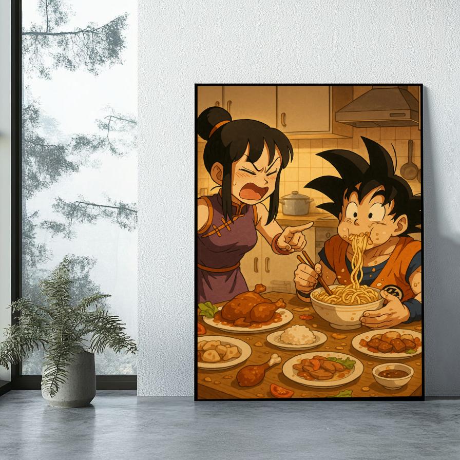Goku Chi-chi Dragon Ball poster sfeerbeeld 1