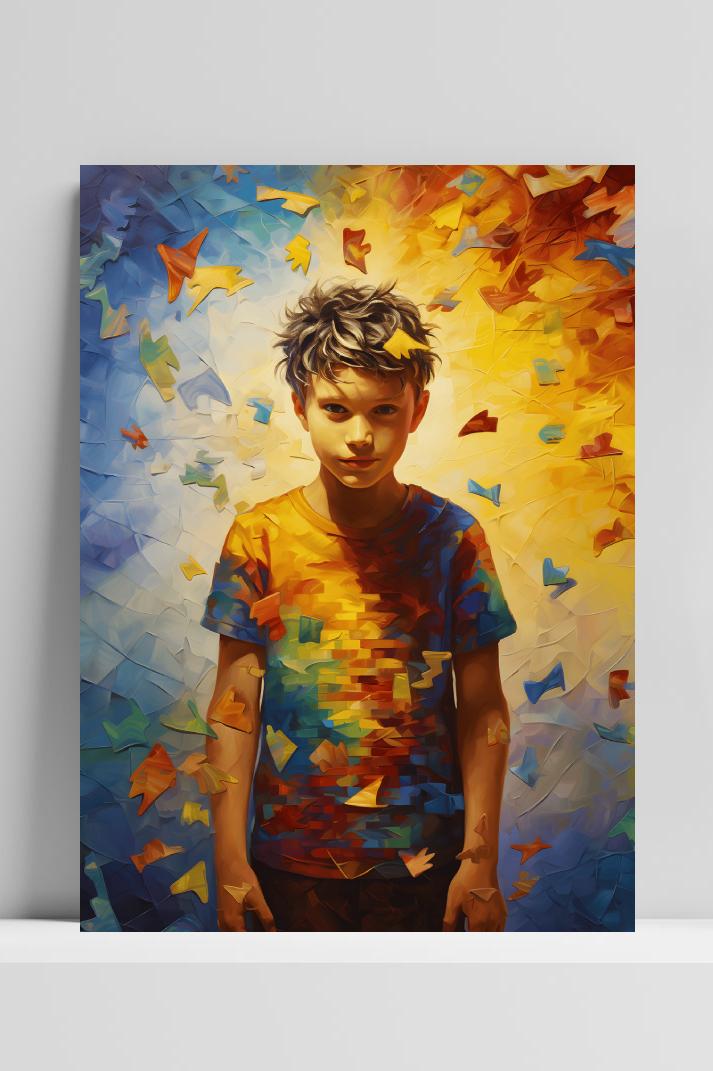 Autisme in Kleur op 3mm aluminium dibond