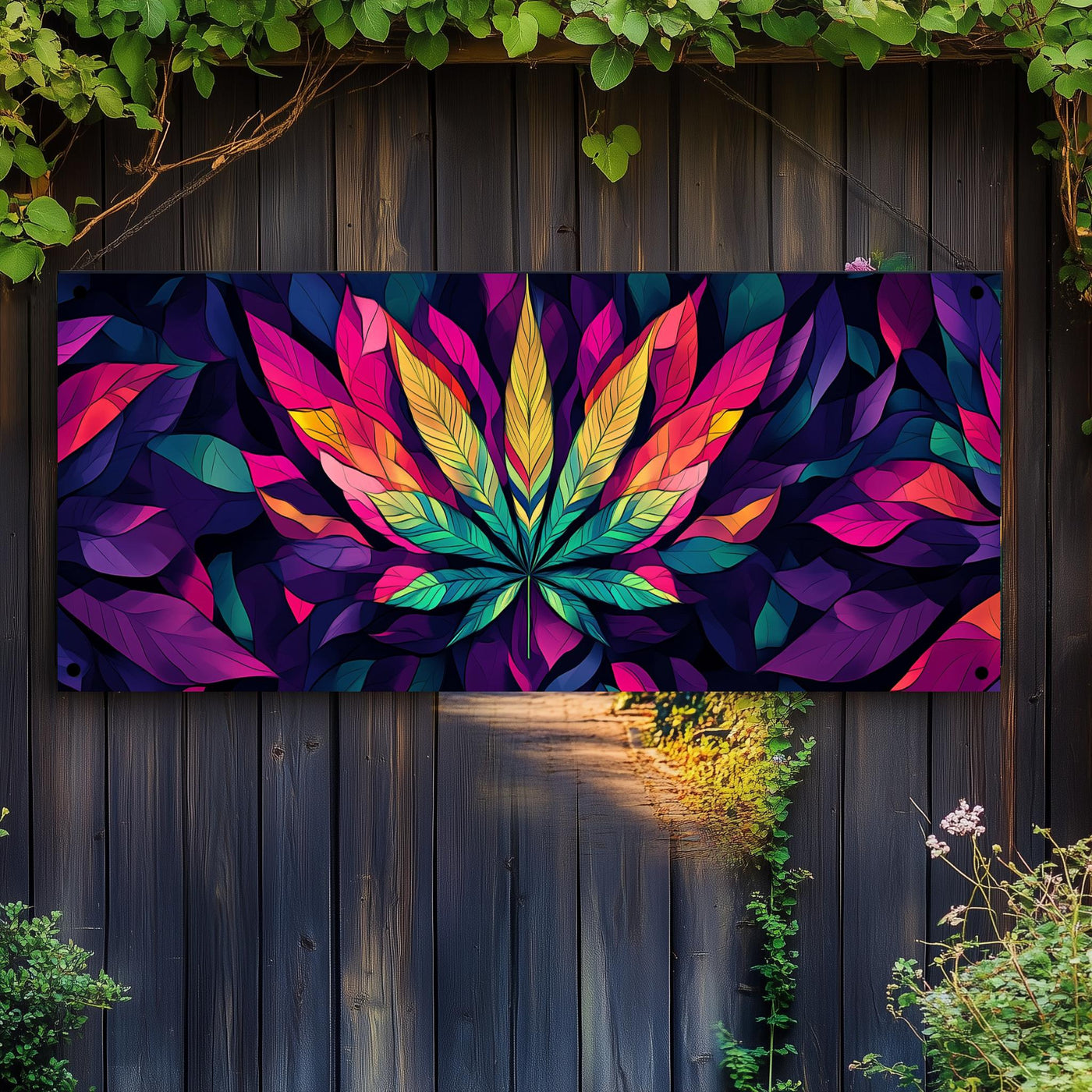 Affiche Affiche de jardin Cannabis Coloré de 25 Artstreet