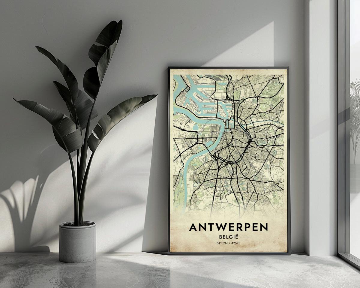 Antwerpen Vintage poster van 25 Artstreet