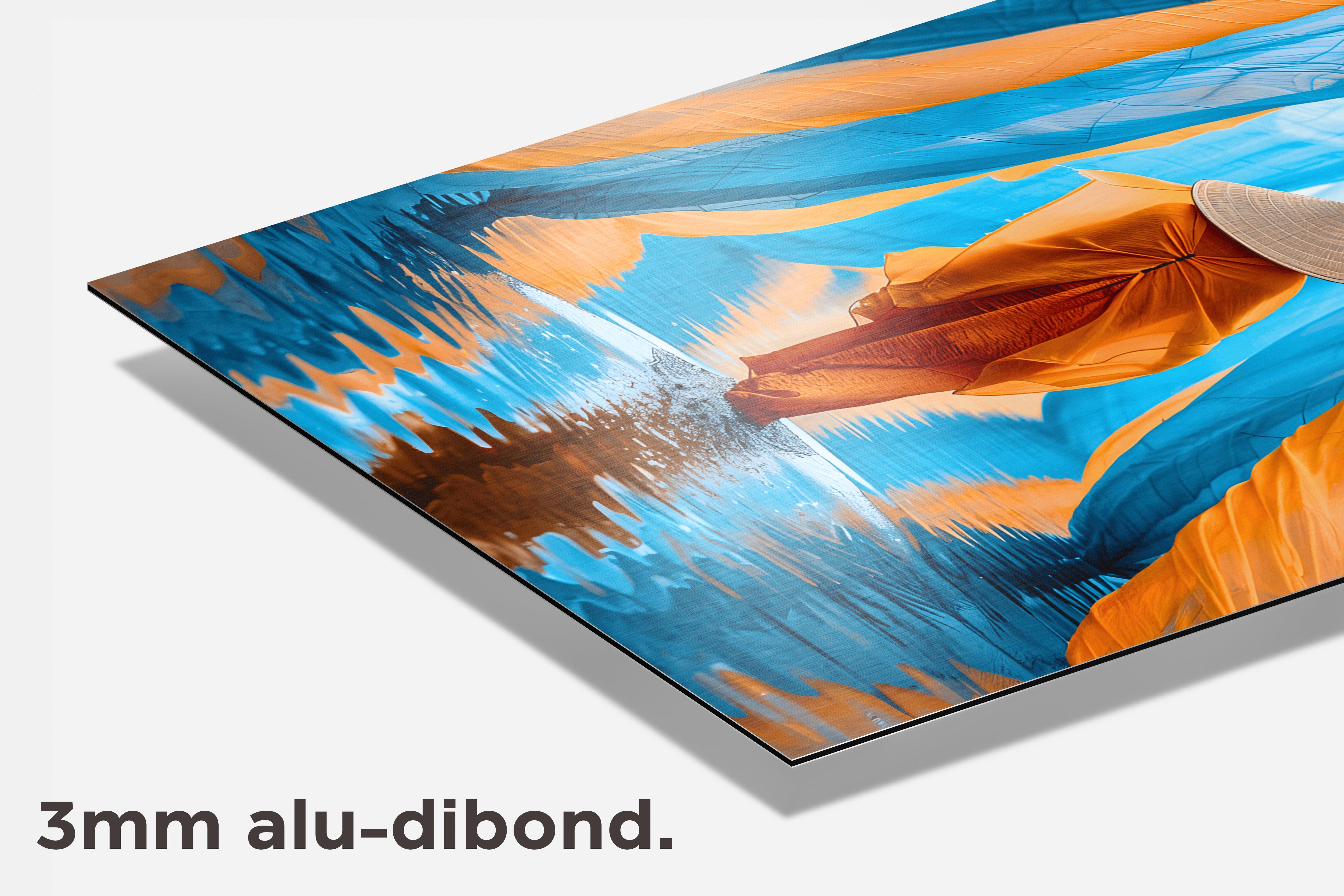 Waterwandeling dibond detail