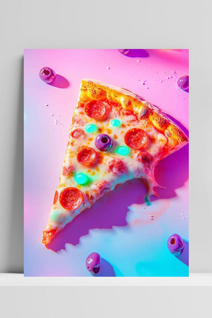 Pizza Punt op 3mm aluminium dibond