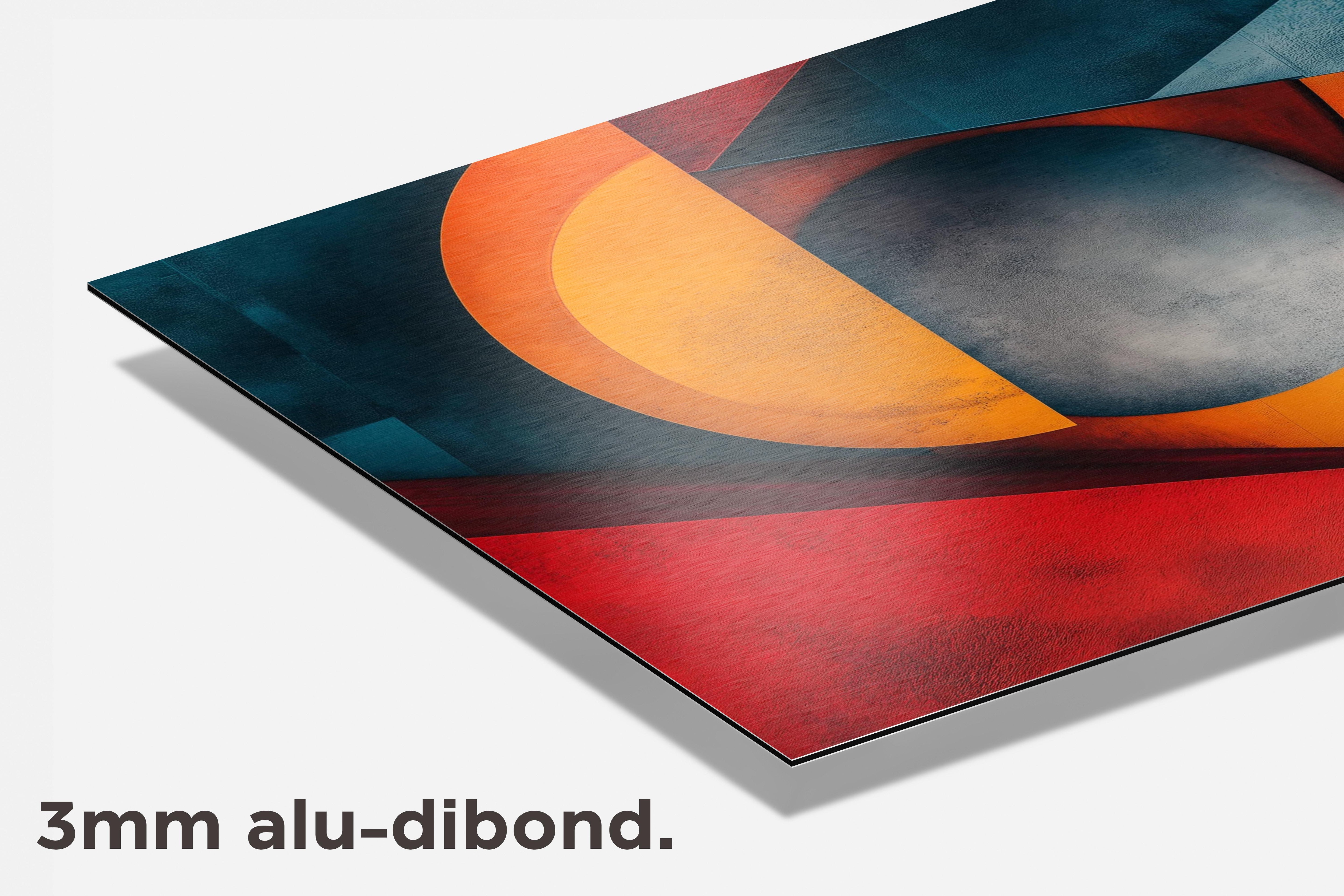 Vormen Abstract dibond detail