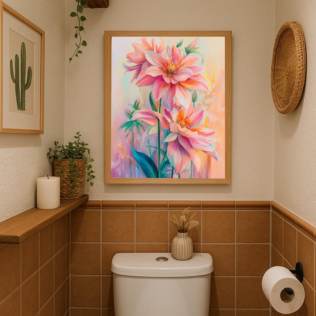 Flowers Aquarel poster sfeerbeeld 2