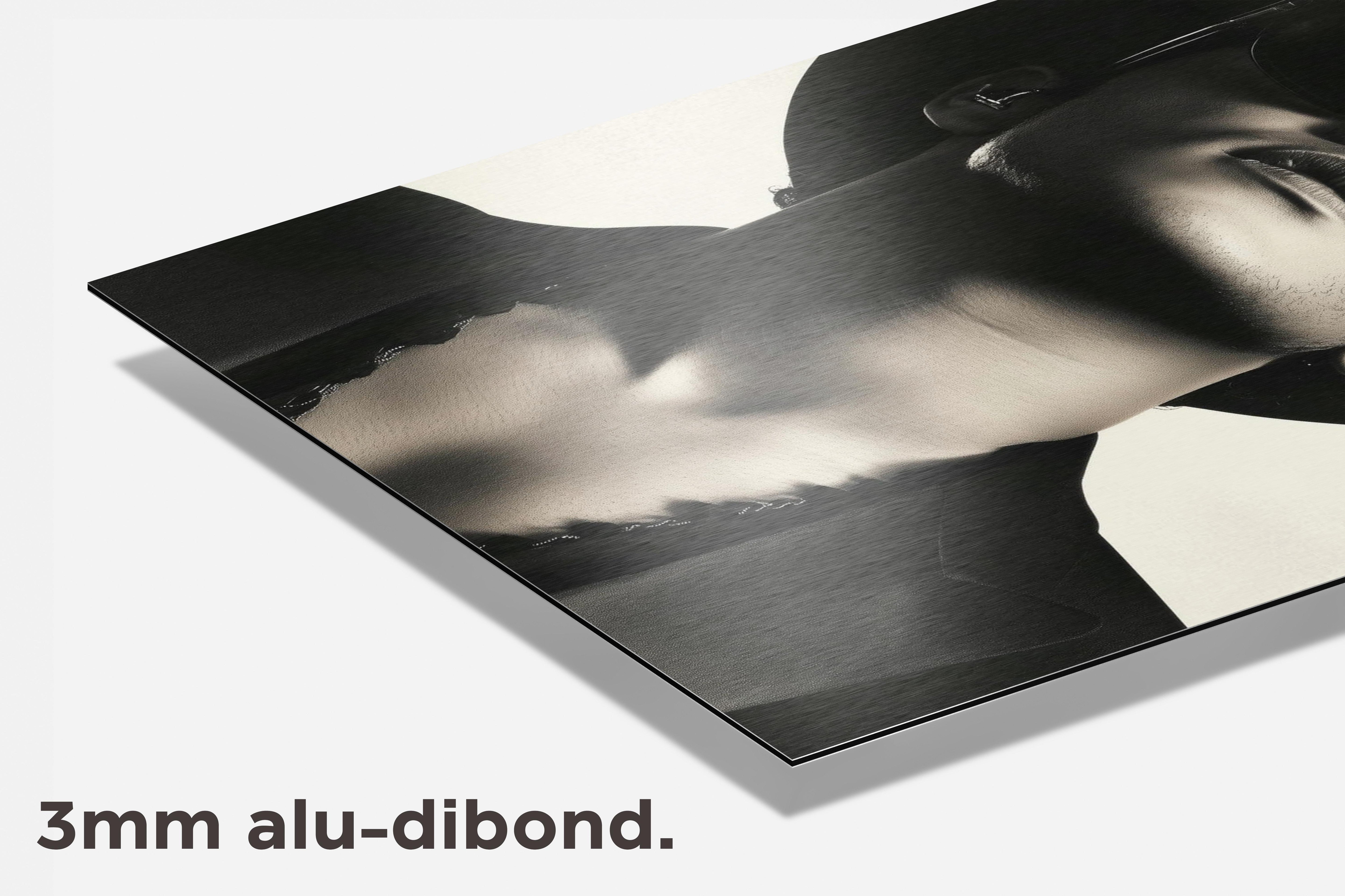 Bruno Mars dibond detail