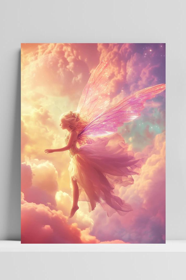 Fairy Princess op 3mm aluminium dibond