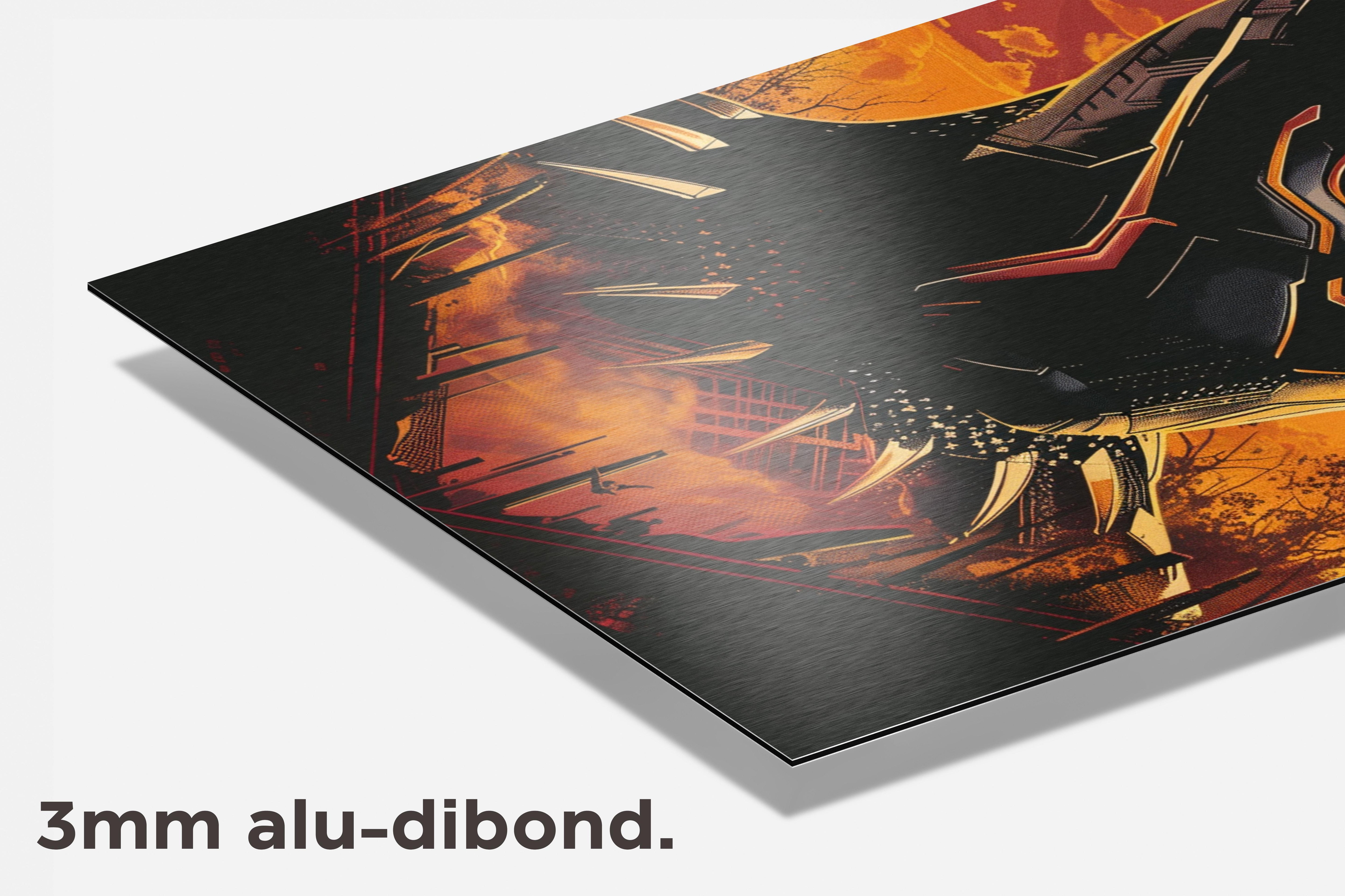 Black Panther Mask dibond detail