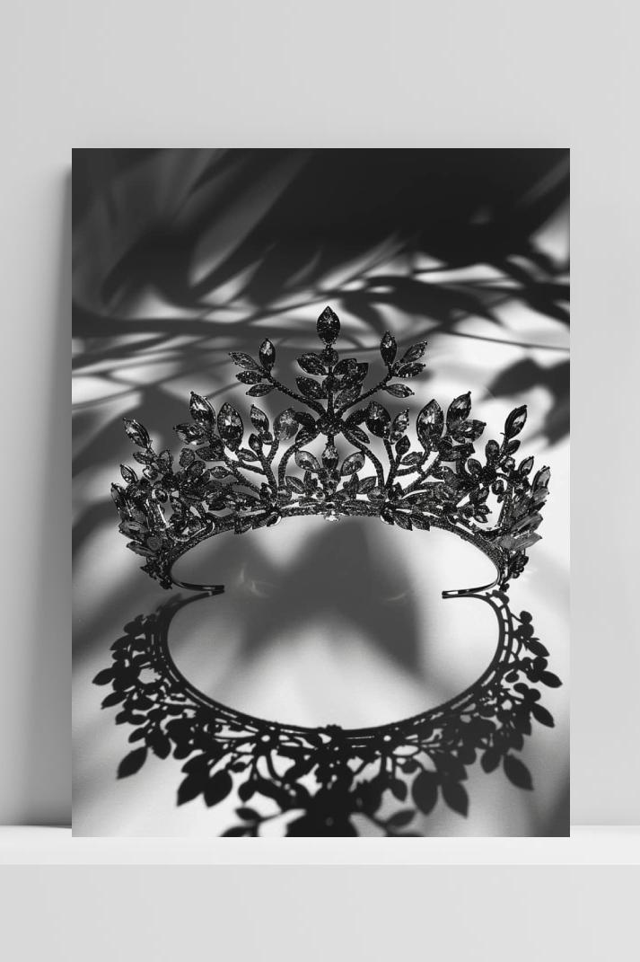 Kroon Zwart Wit op 3mm aluminium dibond