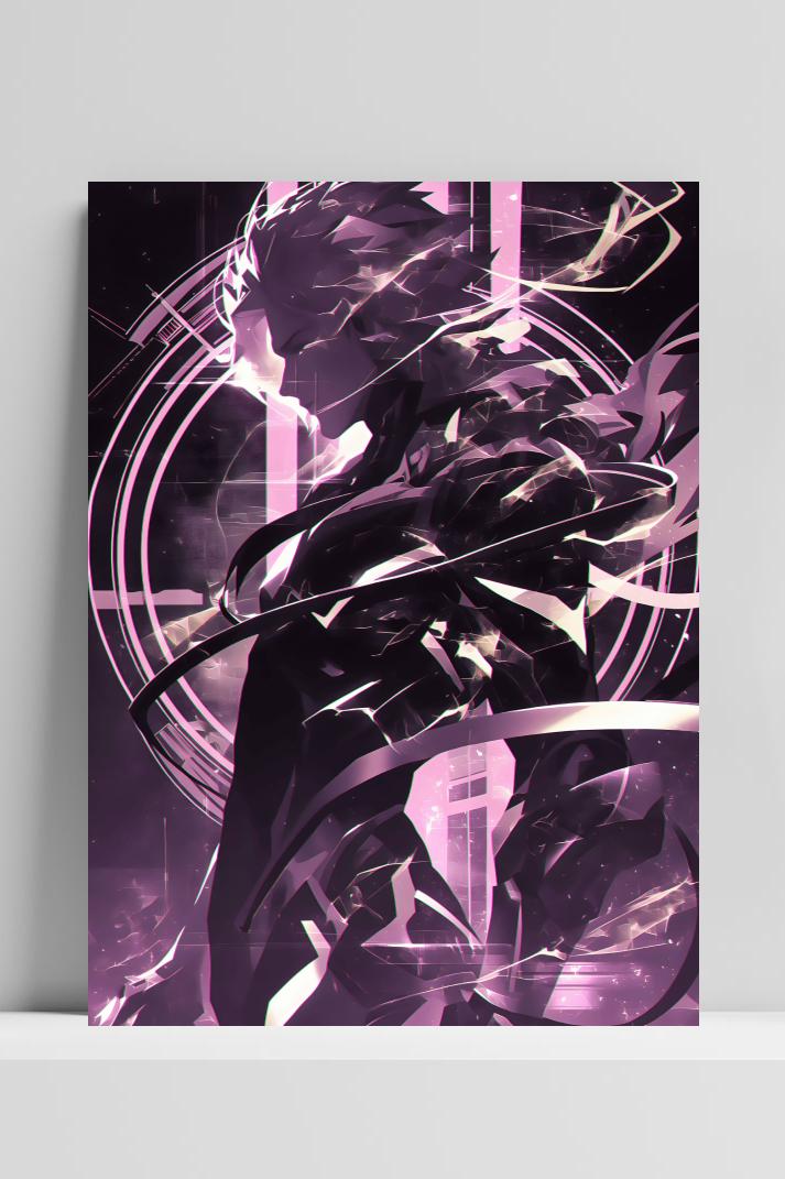 Coole Anime op 3mm aluminium dibond