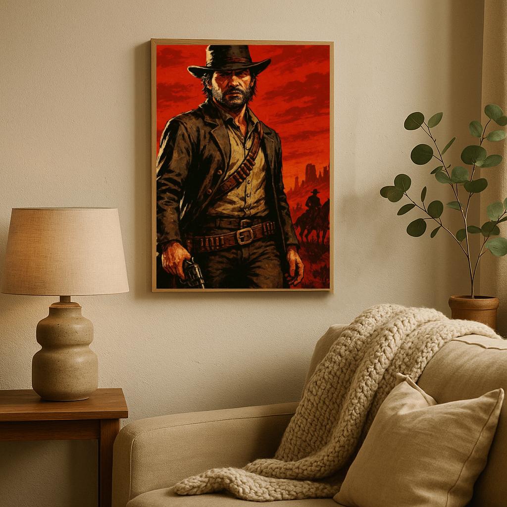 Arthur Morgan Red Dead Redemption 2 poster sfeerbeeld 2