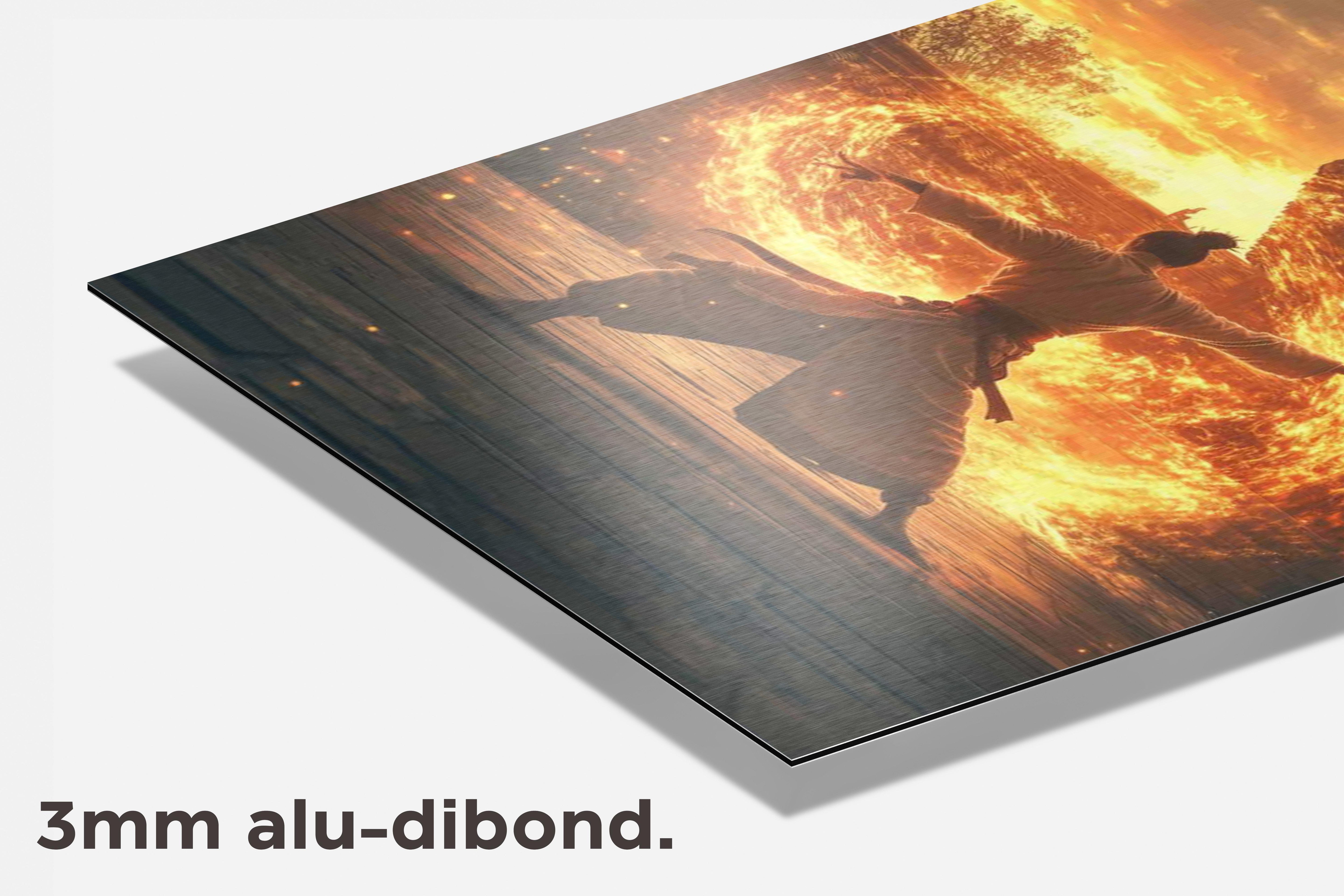 Vechtsport dibond detail