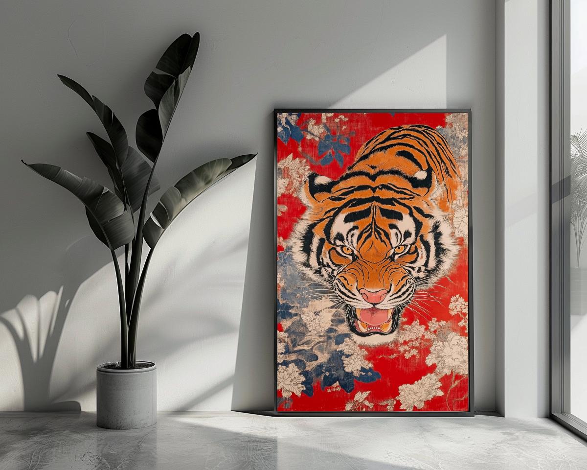 Tiger Vintage poster van 25 Artstreet