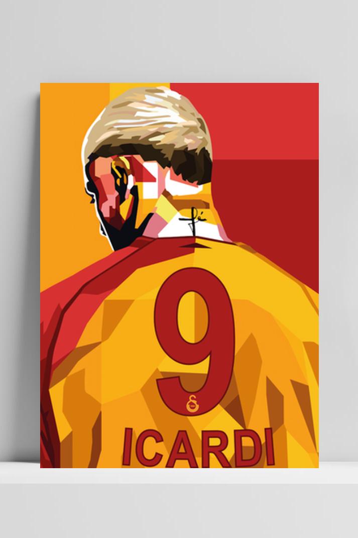 Icardi Galatasaray op 3mm aluminium dibond