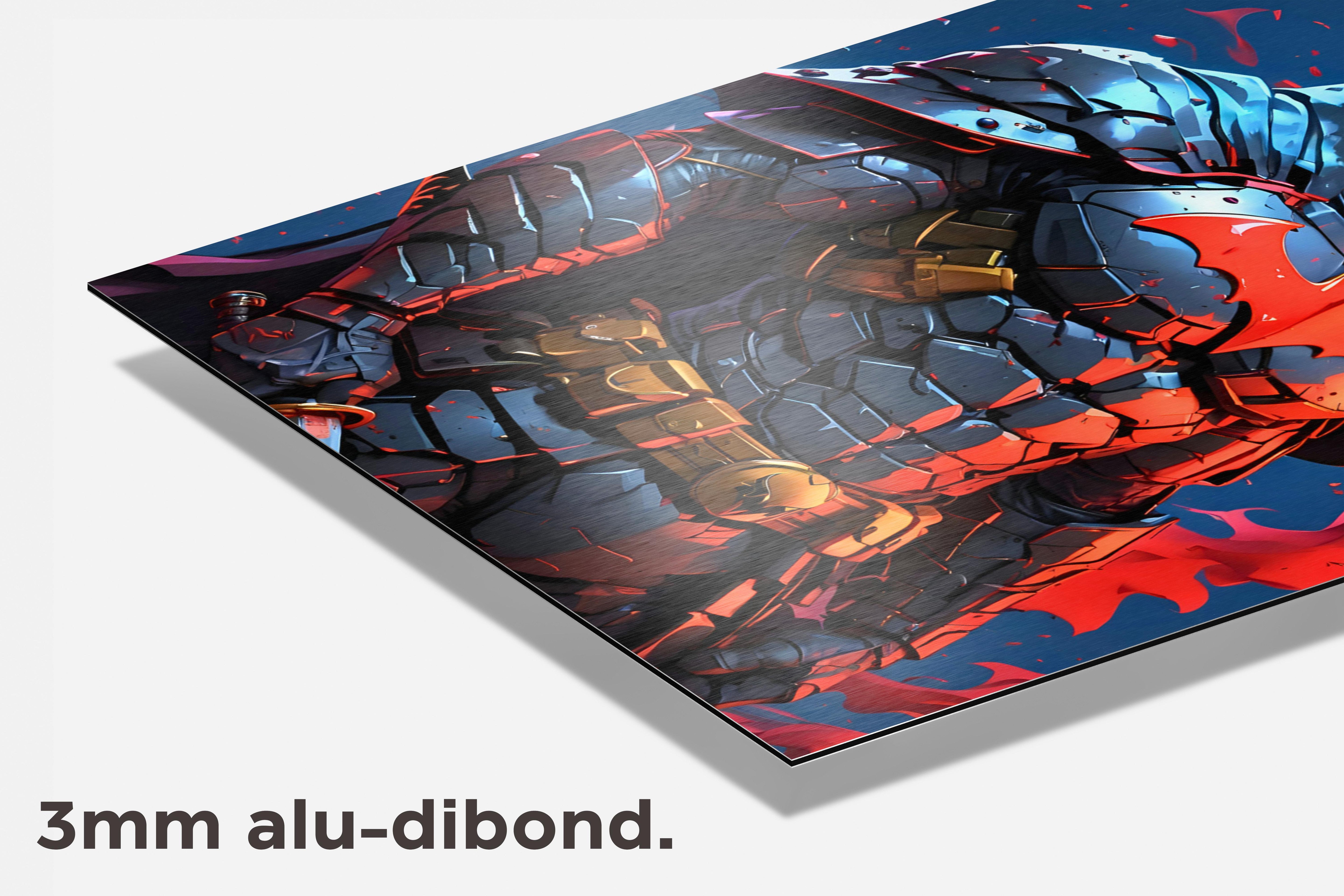 Batman Zwaard dibond detail