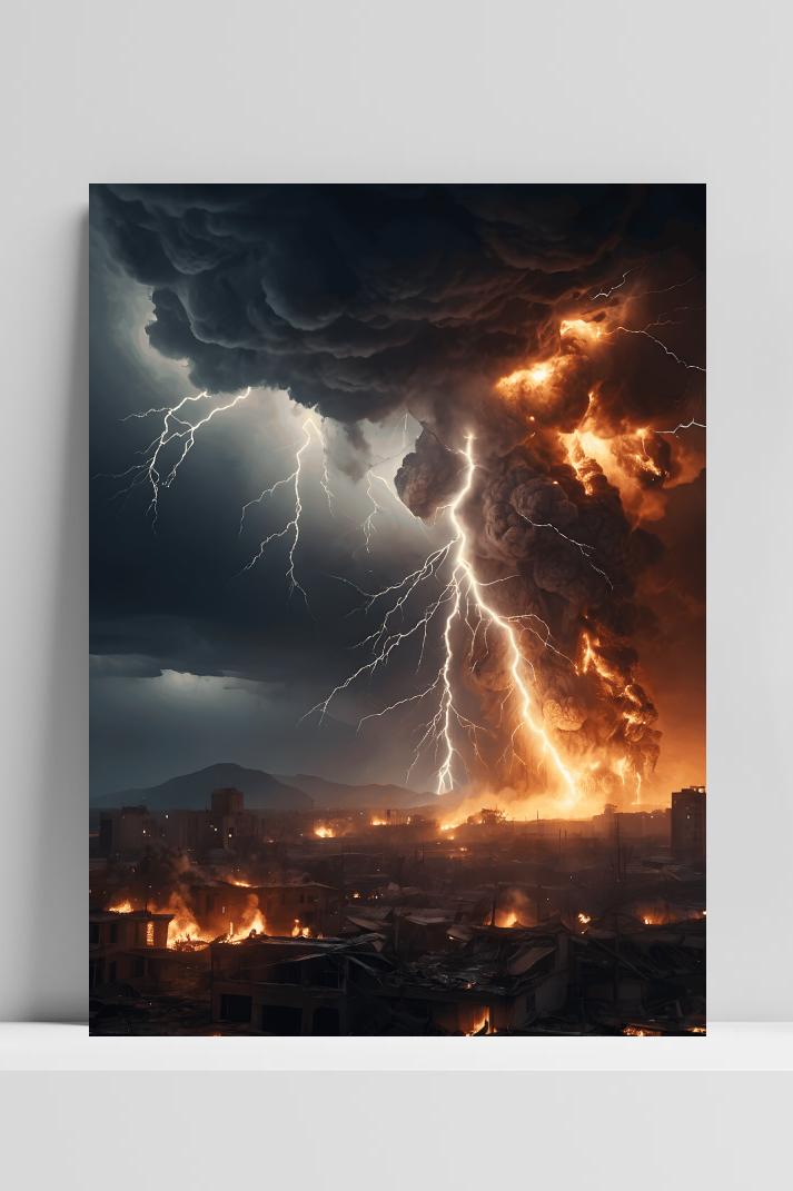Bliksemschicht op 3mm aluminium dibond