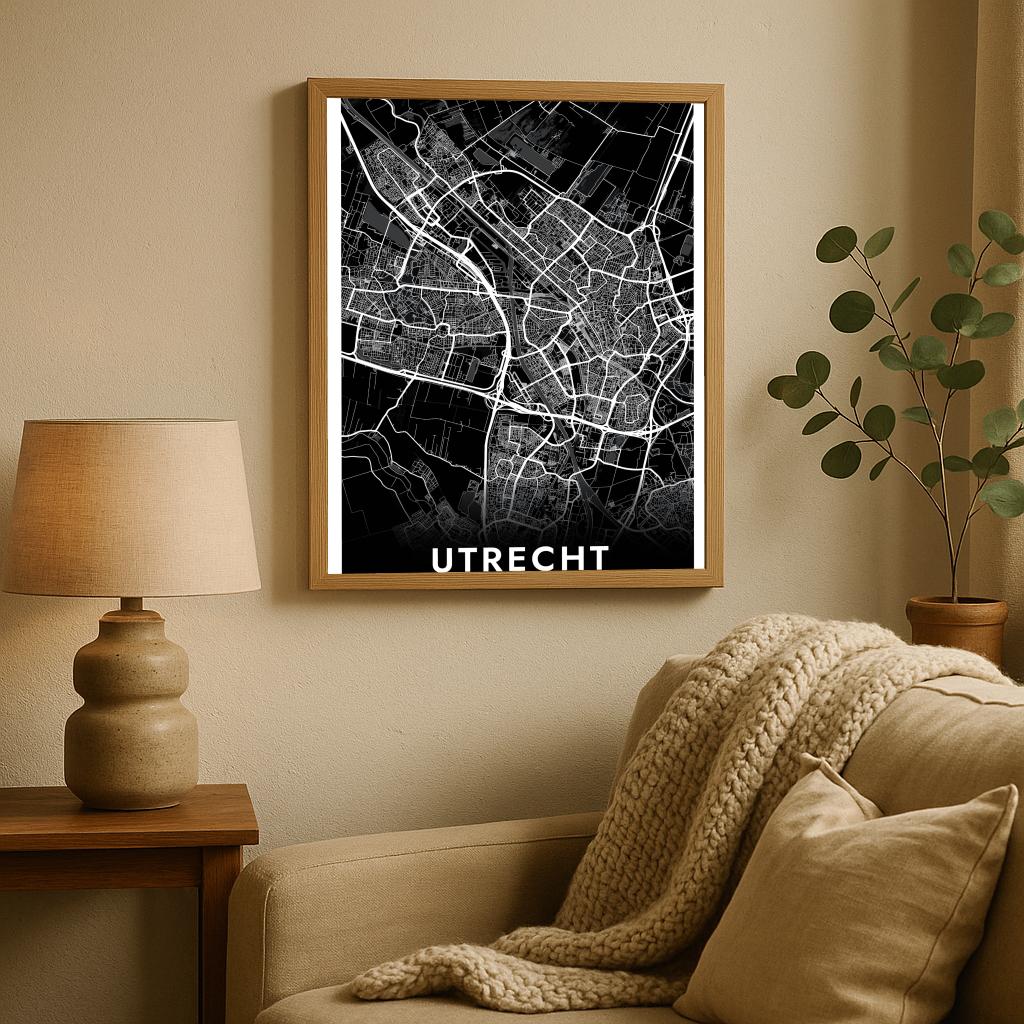 Utrecht Zwart poster sfeerbeeld 2
