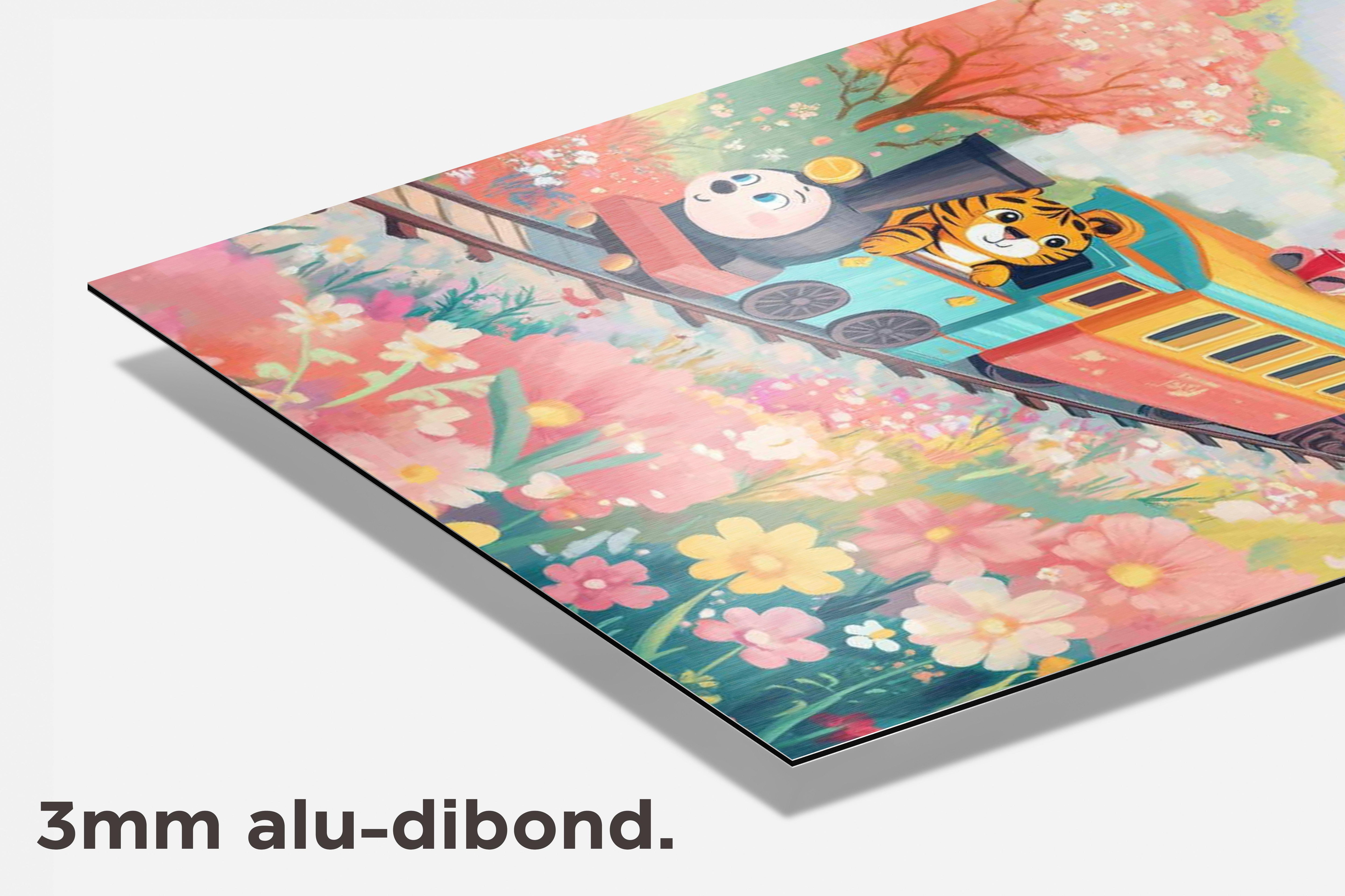 Dieren Trein dibond detail