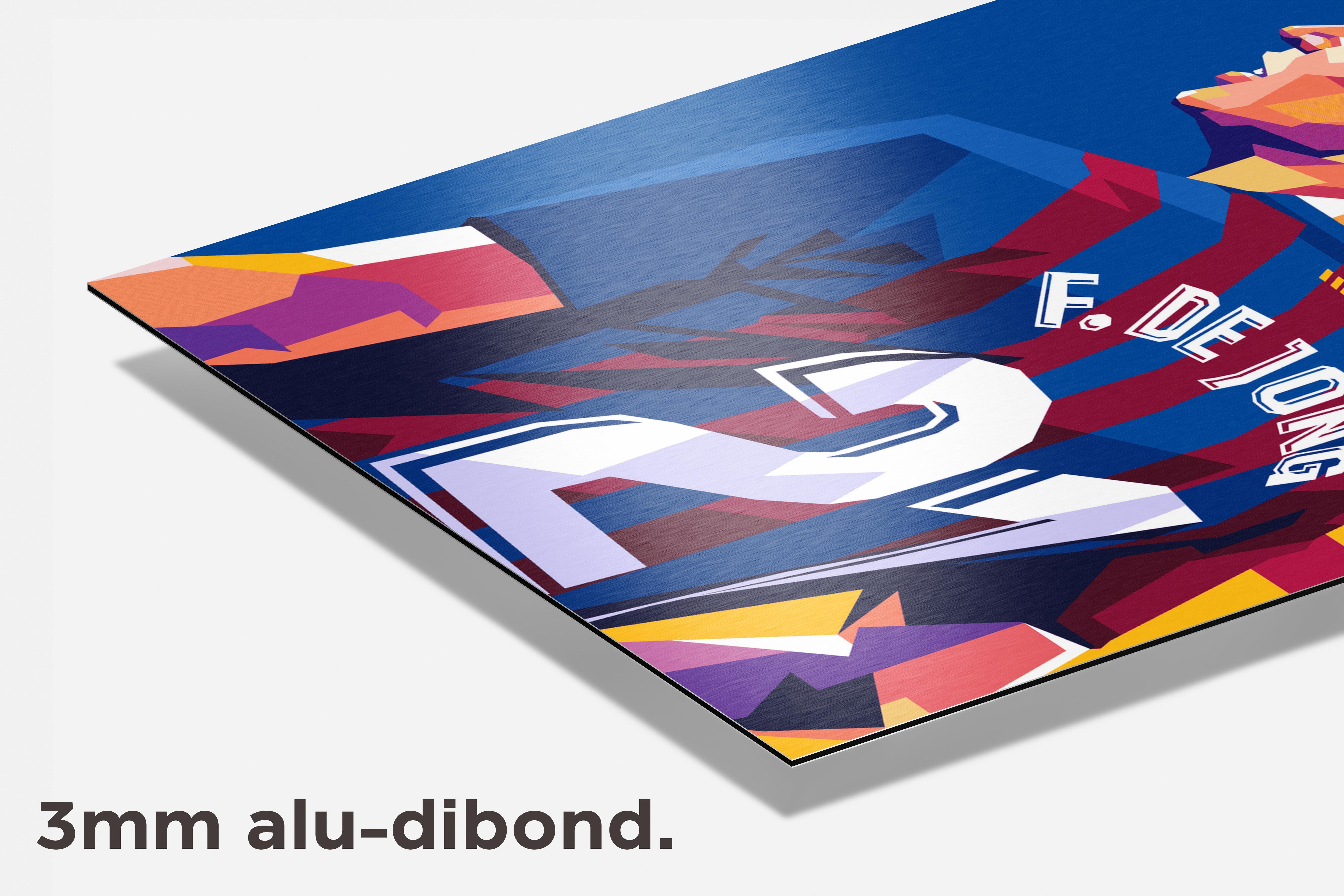 Frenkie de Jong dibond detail