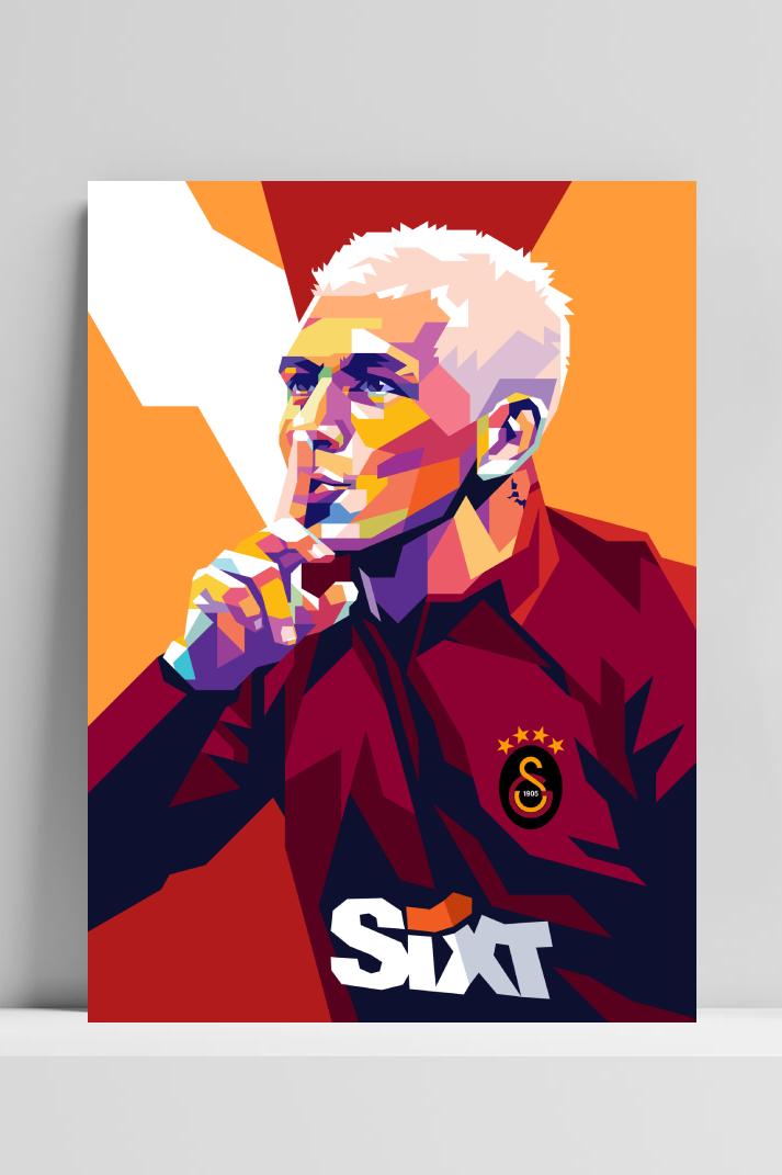 Lucas Torreira op 3mm aluminium dibond