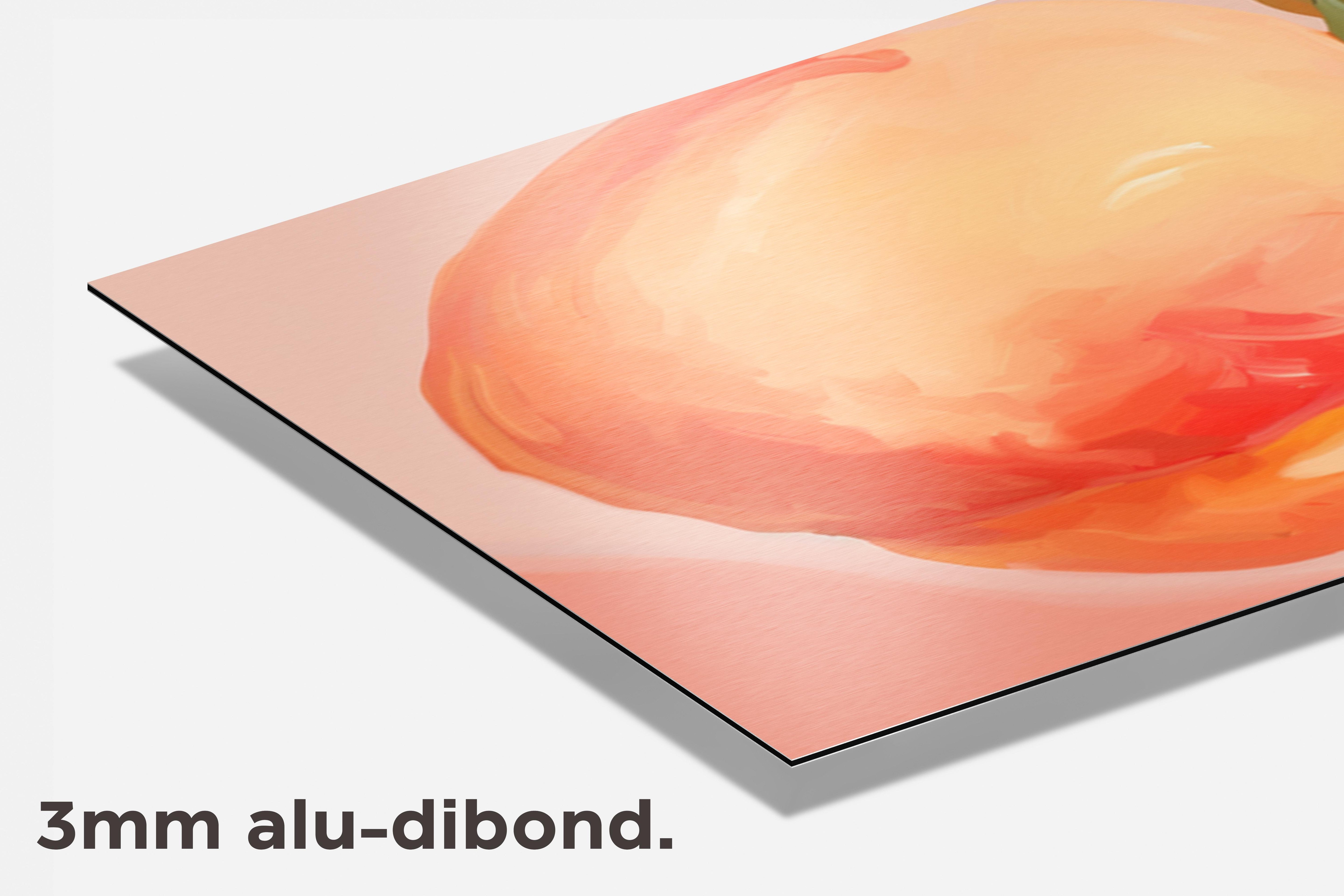 Perzik dibond detail