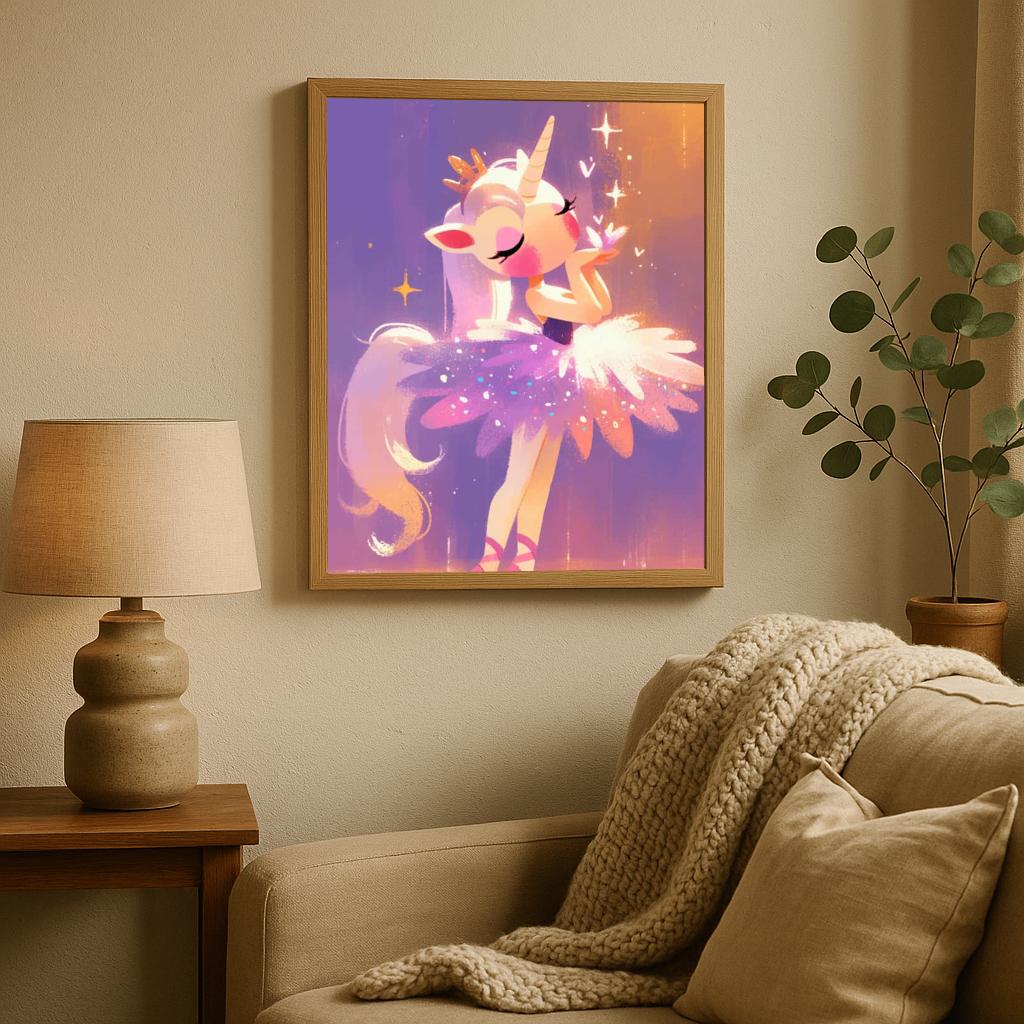 Ballerina Unicorn poster sfeerbeeld 1