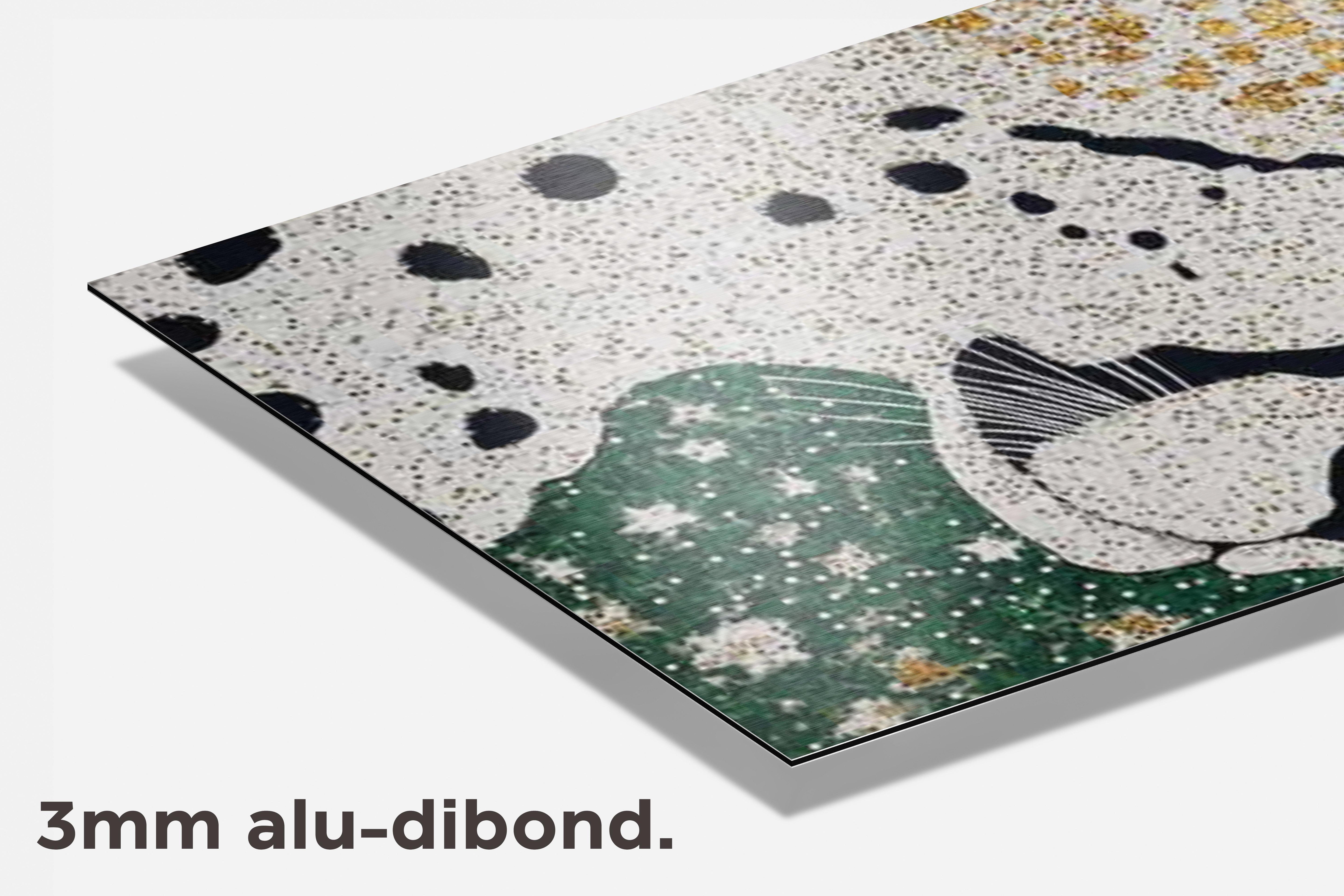Witte Panter dibond detail