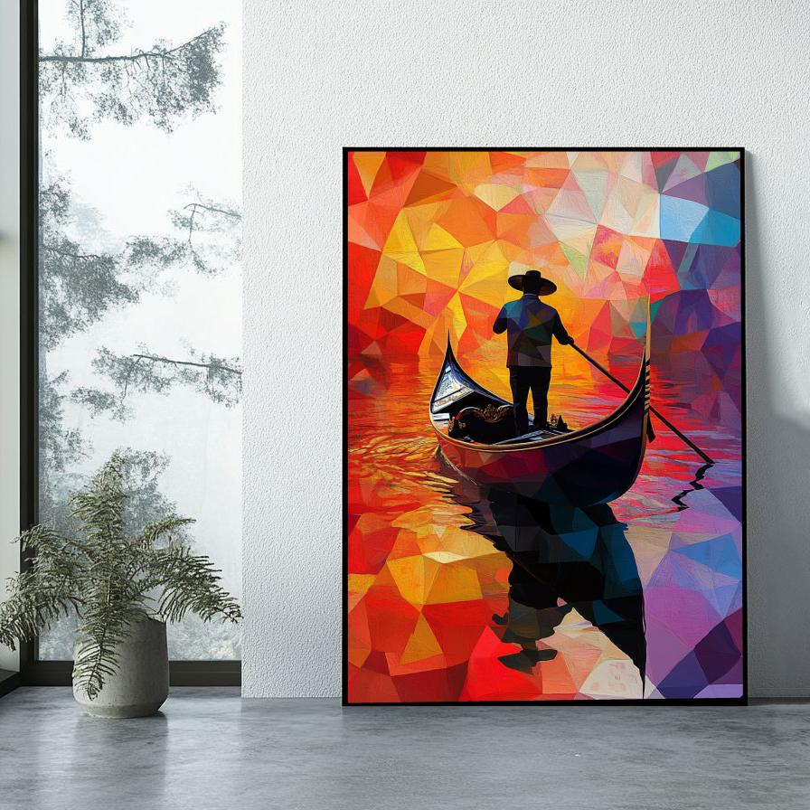 Gondola Venice Pop Art poster sfeerbeeld 1