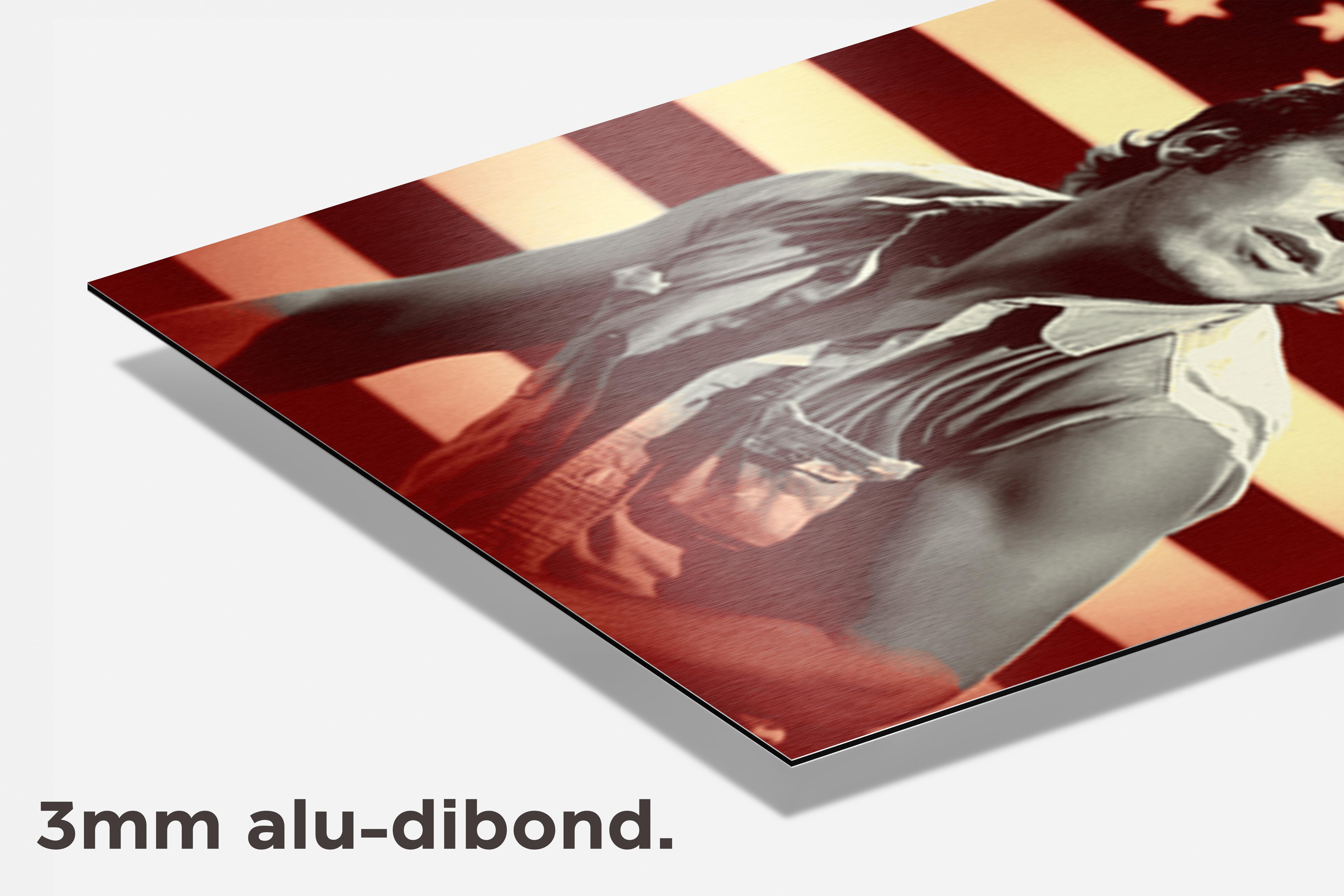 The Boss Vintage dibond detail