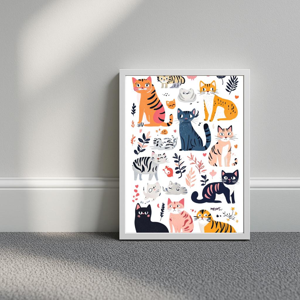 Cats Art poster sfeerbeeld 3